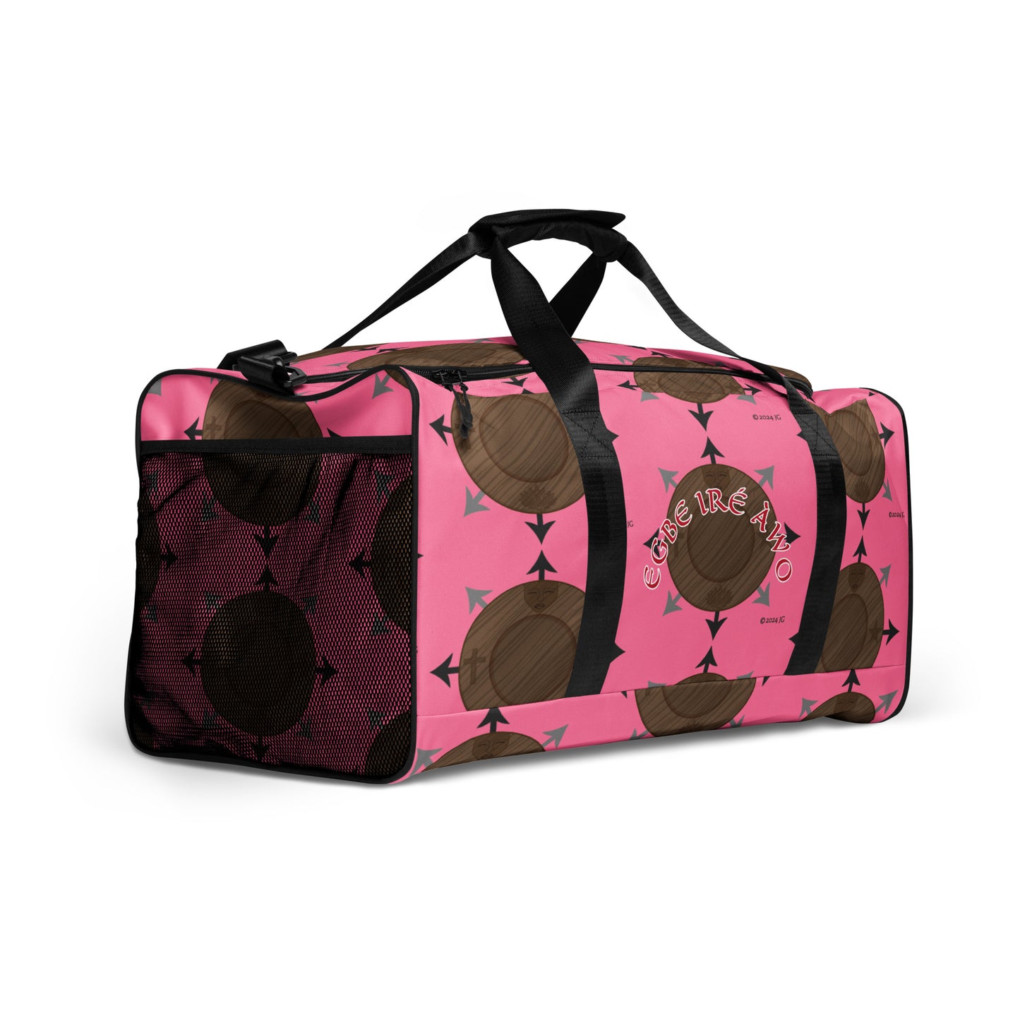 Egbe Ire Awo Pink Logo Duffle bag