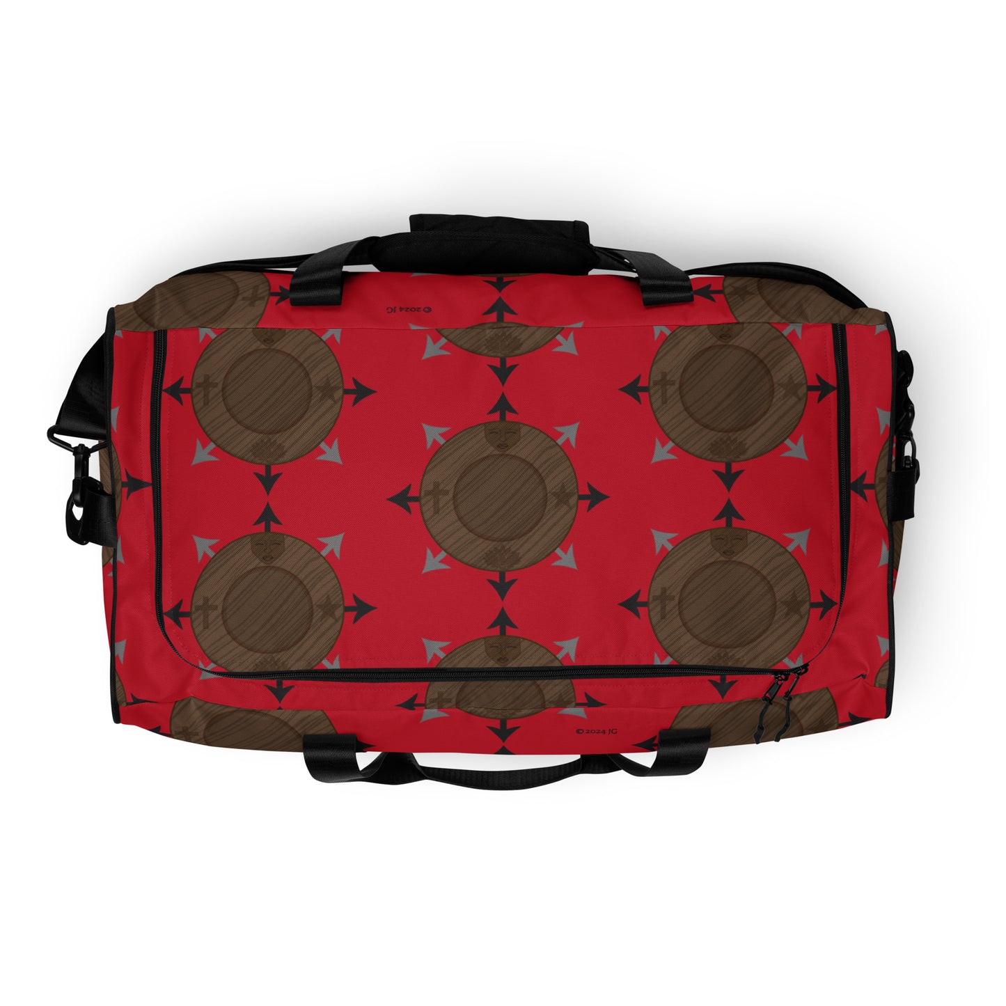 Egbe Red Logo Duffle bag