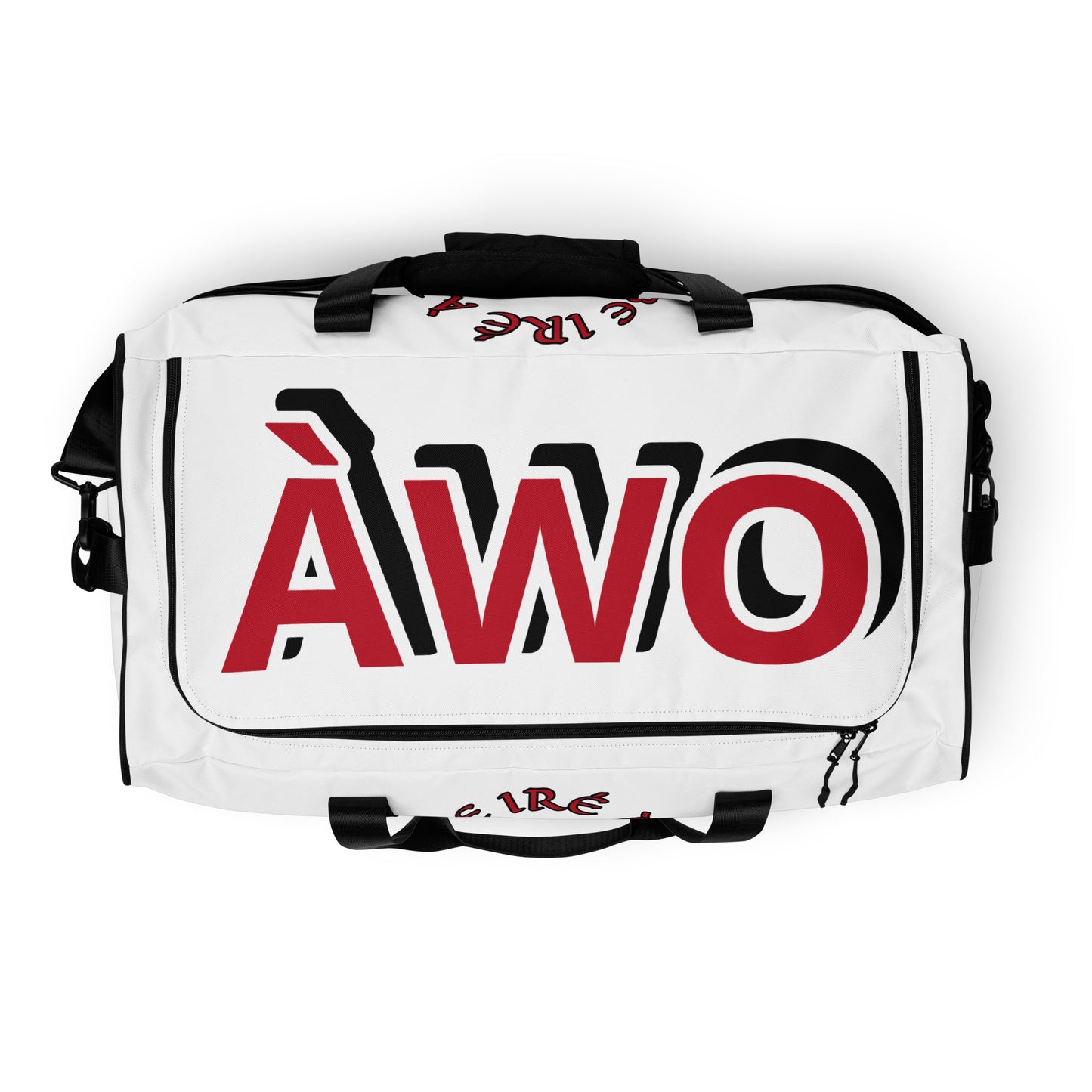 EGBE IRE AWO Signature White Duffle bag