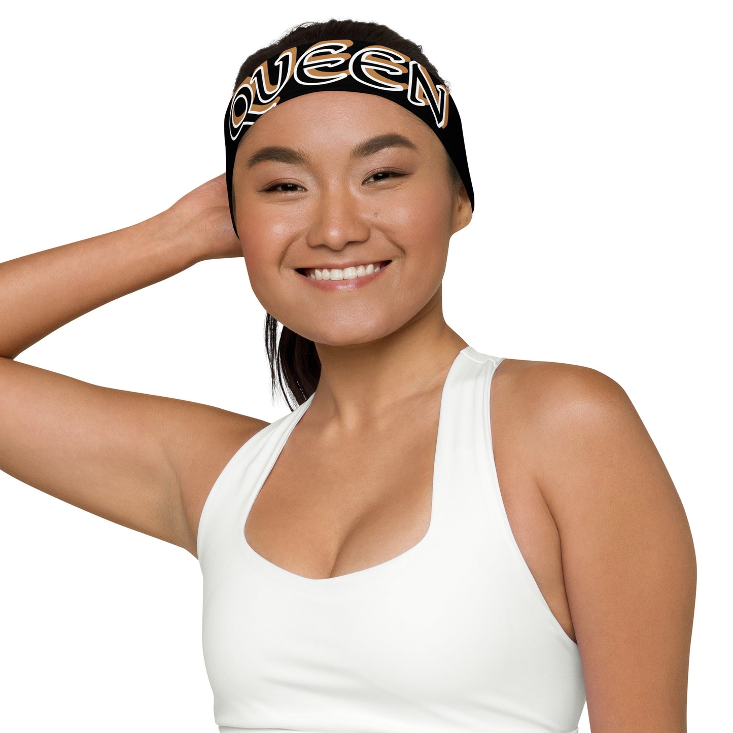 Queen Black/Gold Black Headband