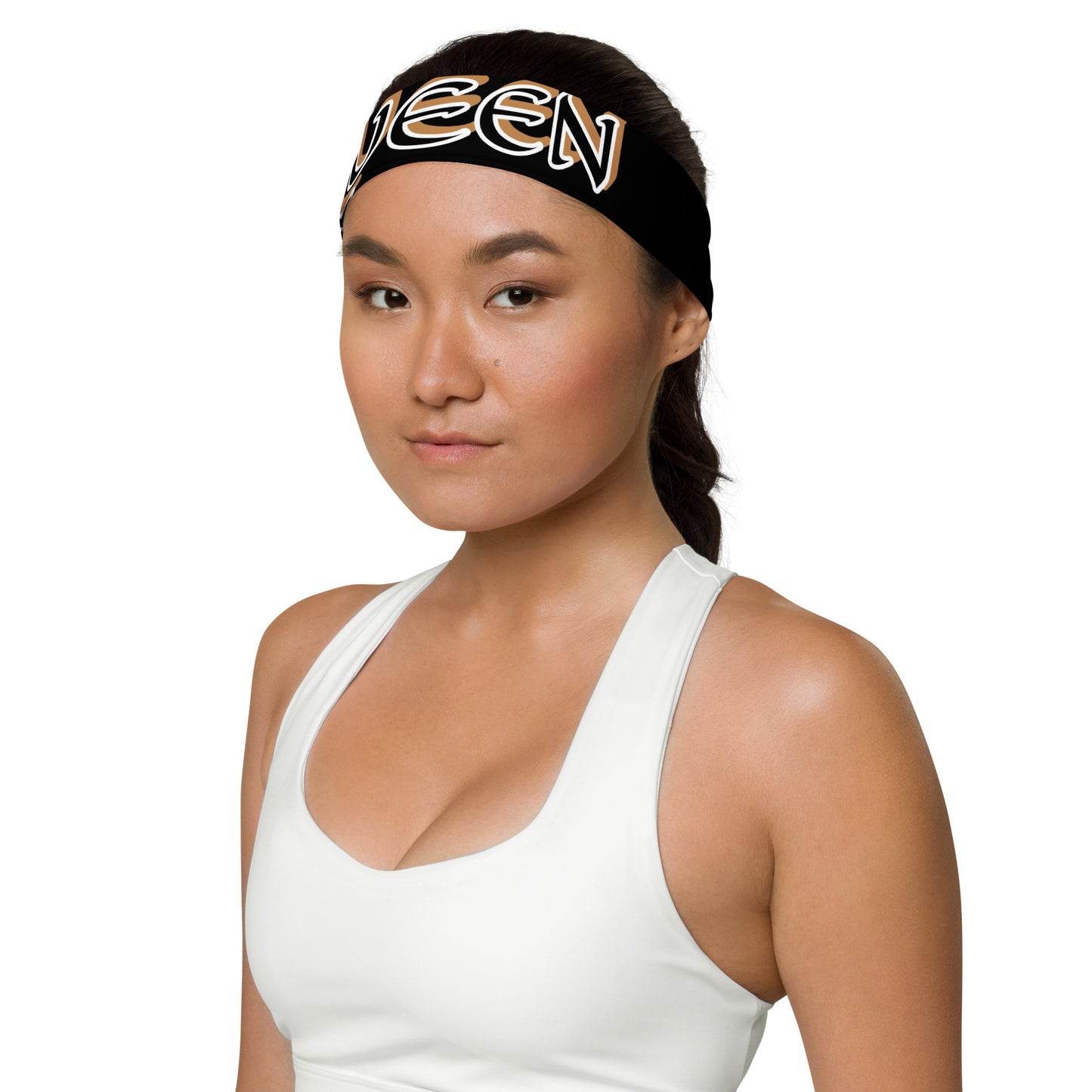 Queen Black/Gold Black Headband