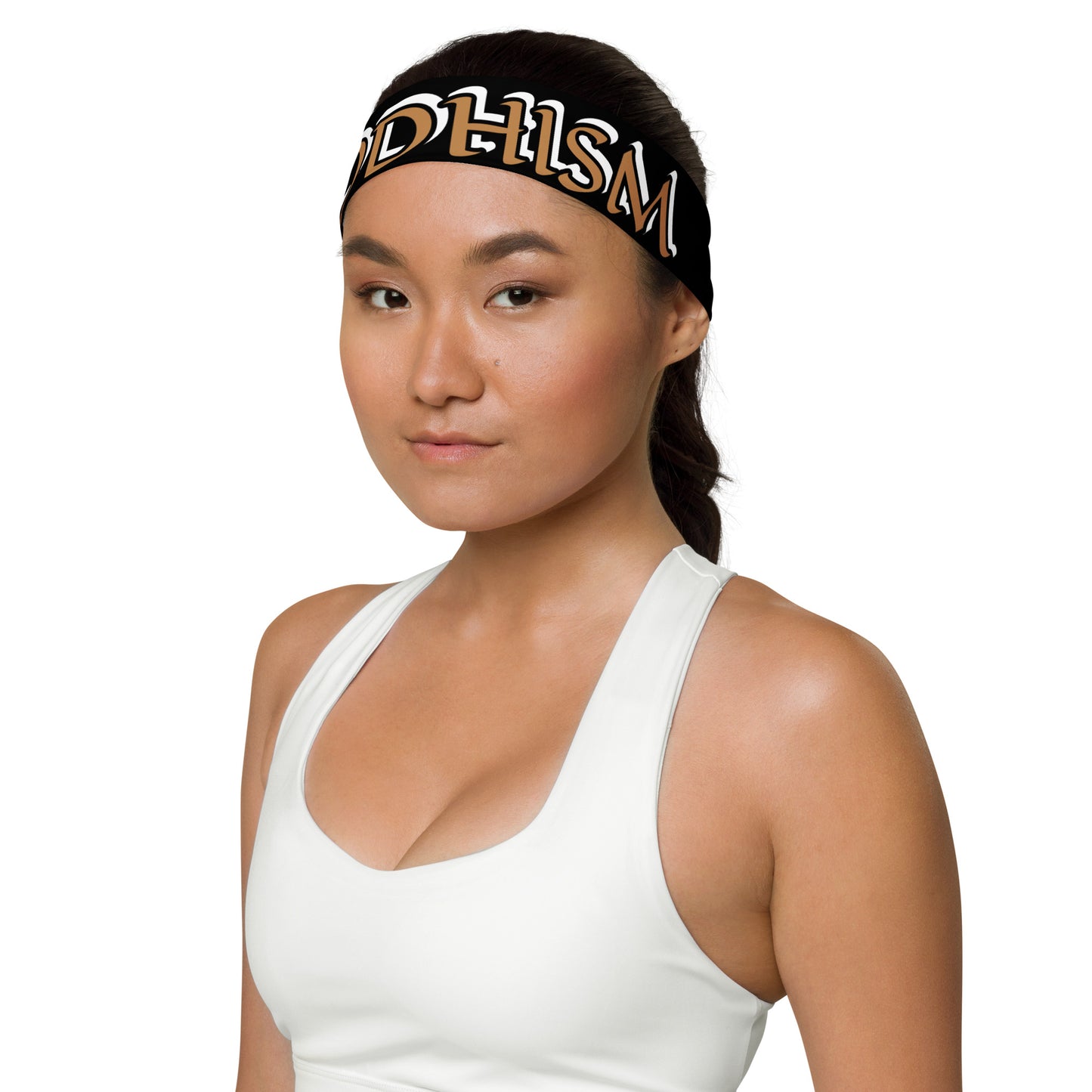 Buddhism Gold/Black Black Headband