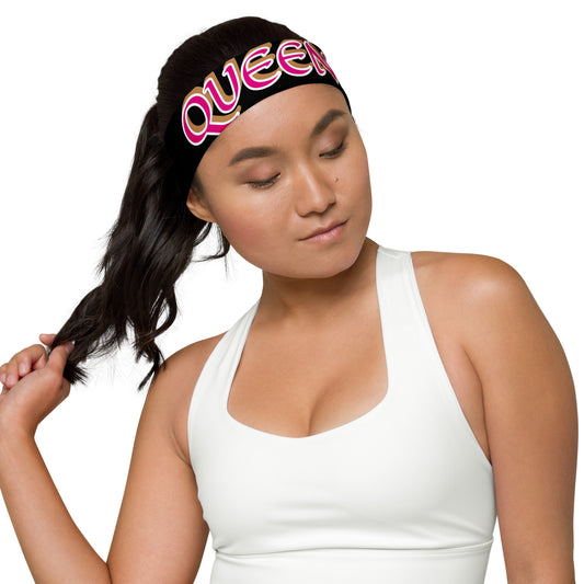 Queen 3 Black Headband