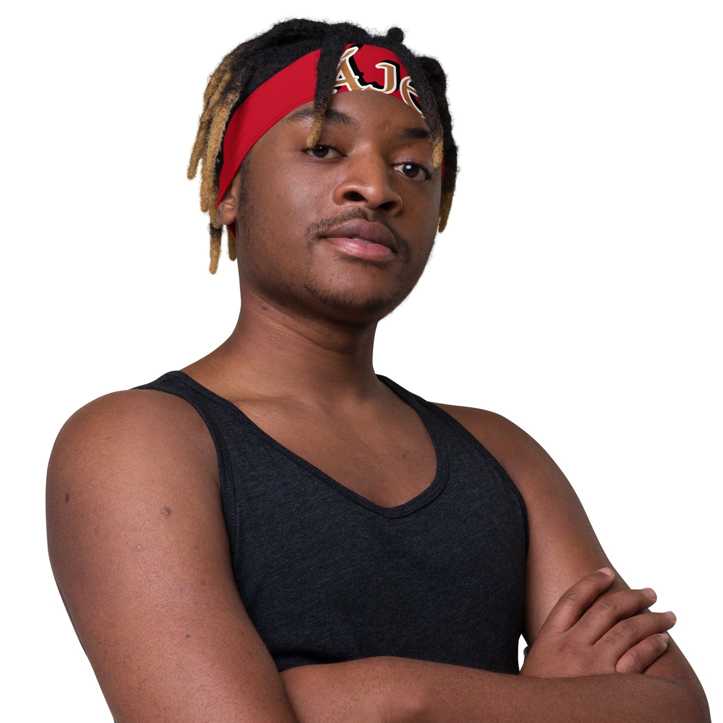 Aje Gold/Black Red Headband