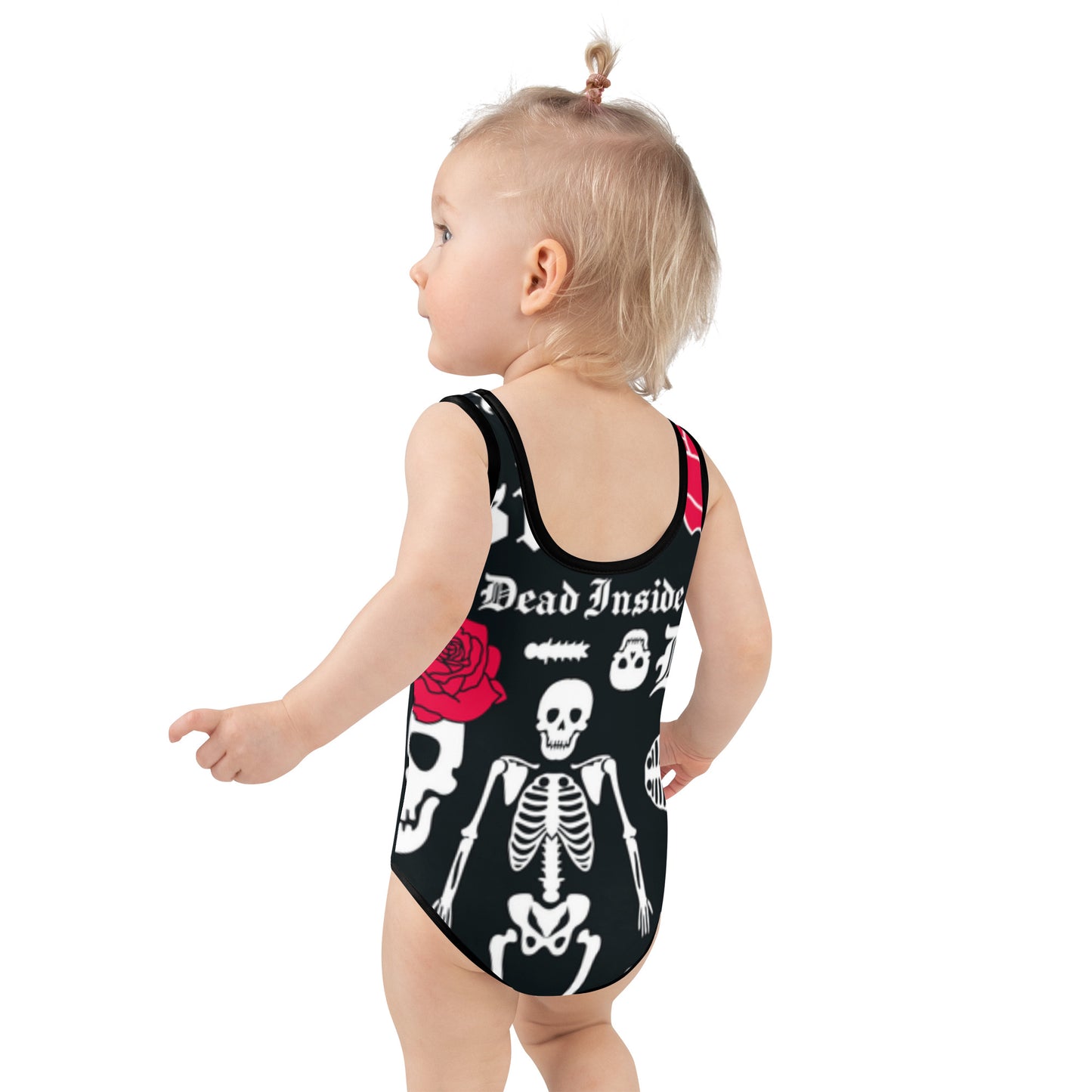 Santa Muerte 2 All-Over Print Kids Swimsuit