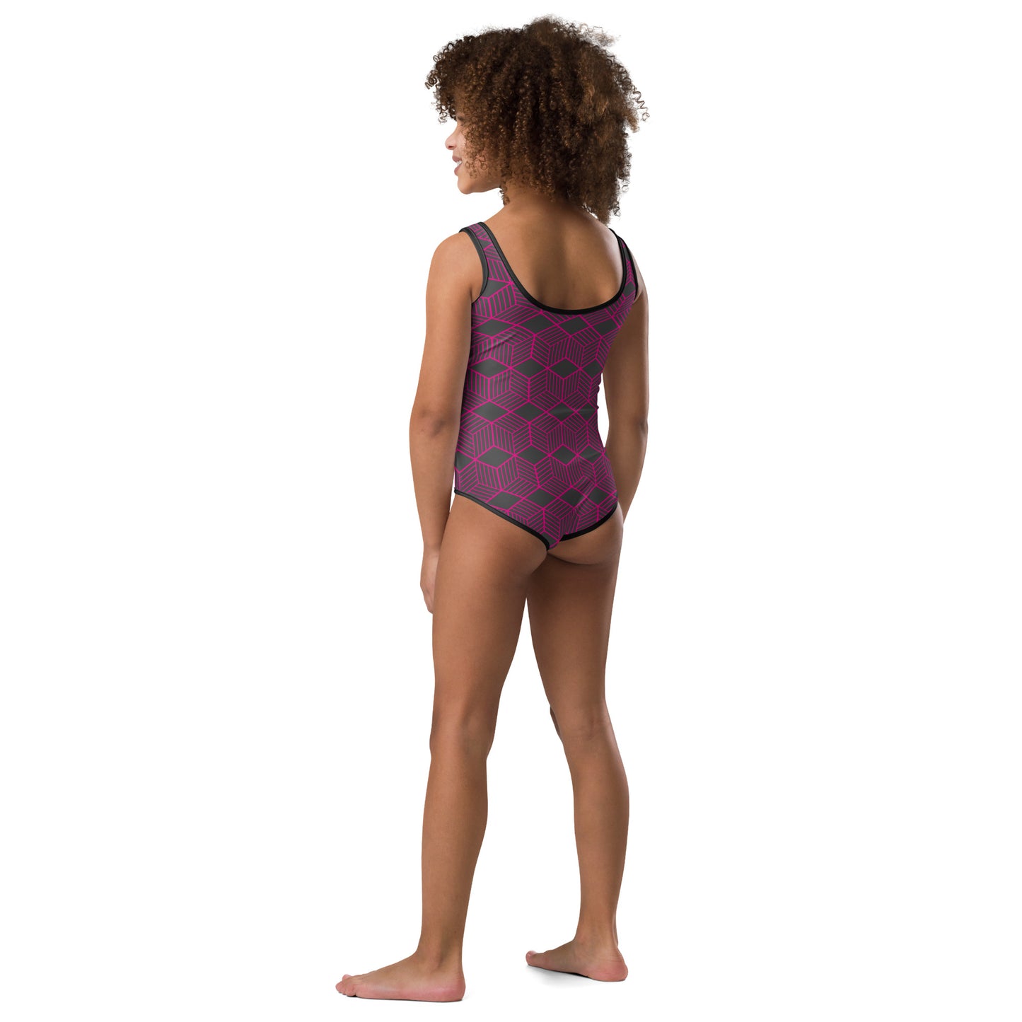 Odu 4 All-Over Print Kids Swimsuit