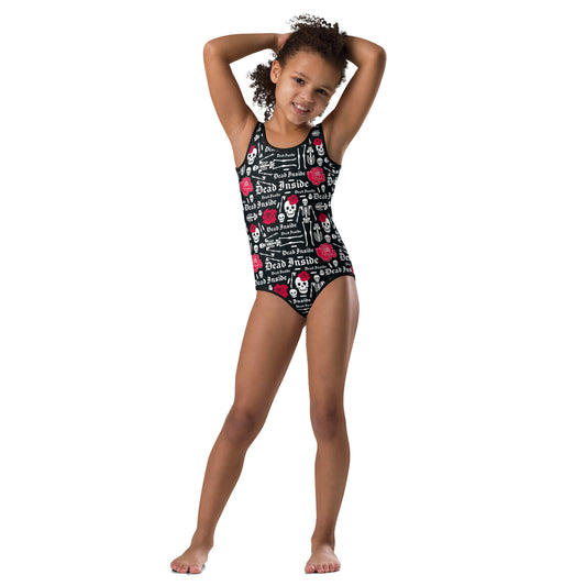 Santa Muerte 1 All-Over Print Kids Swimsuit