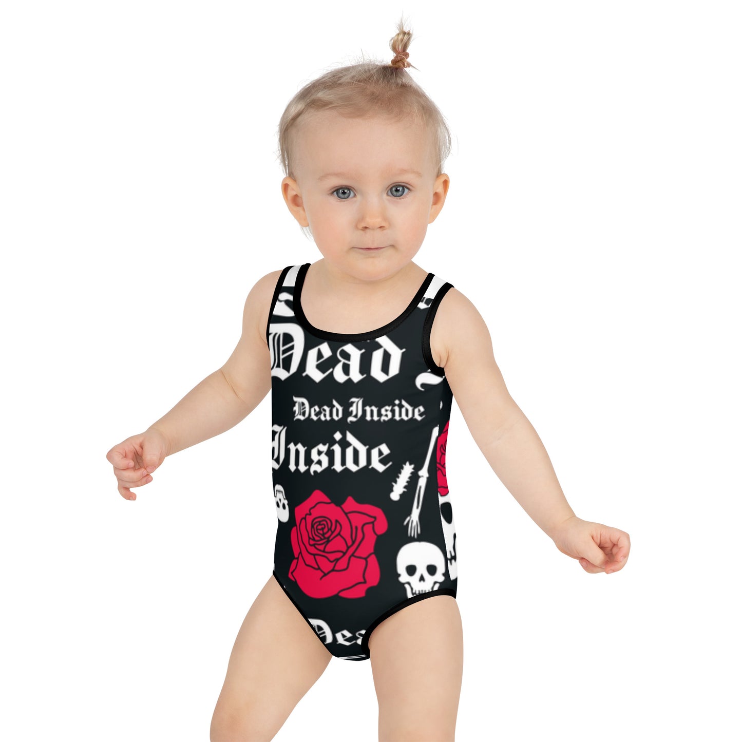 Santa Muerte 2 All-Over Print Kids Swimsuit