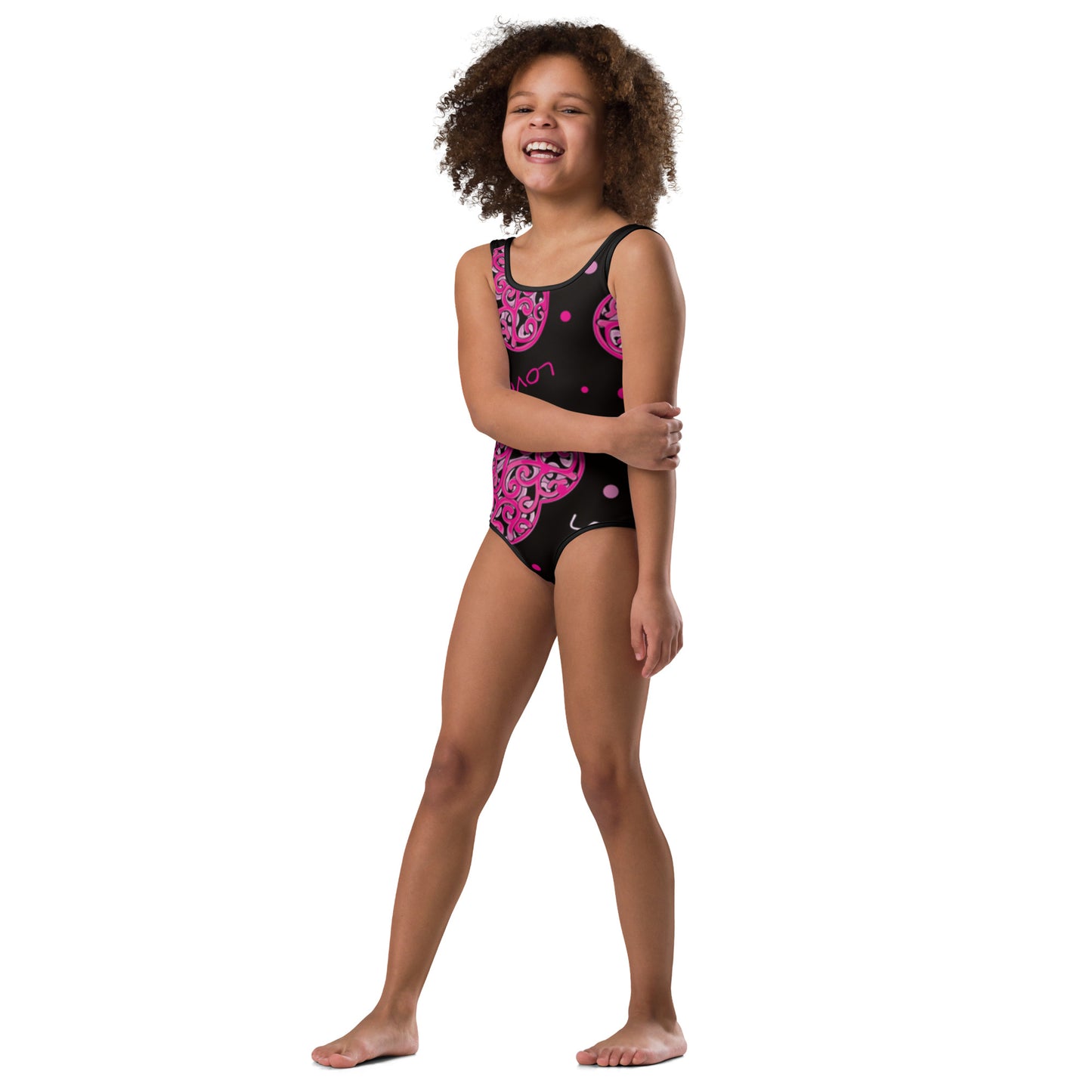 Love 4 All-Over Print Kids Swimsuit