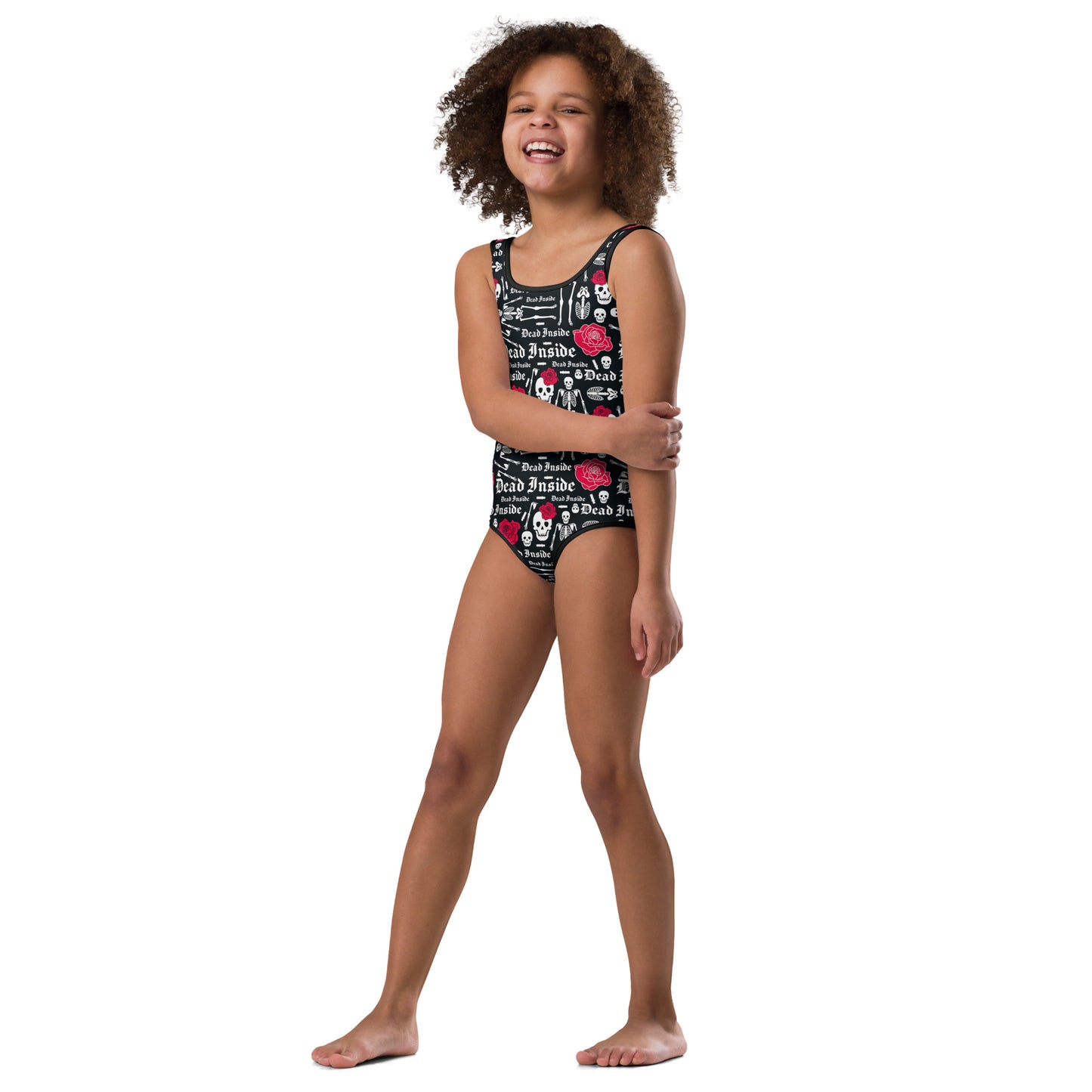 Santa Muerte 1 All-Over Print Kids Swimsuit