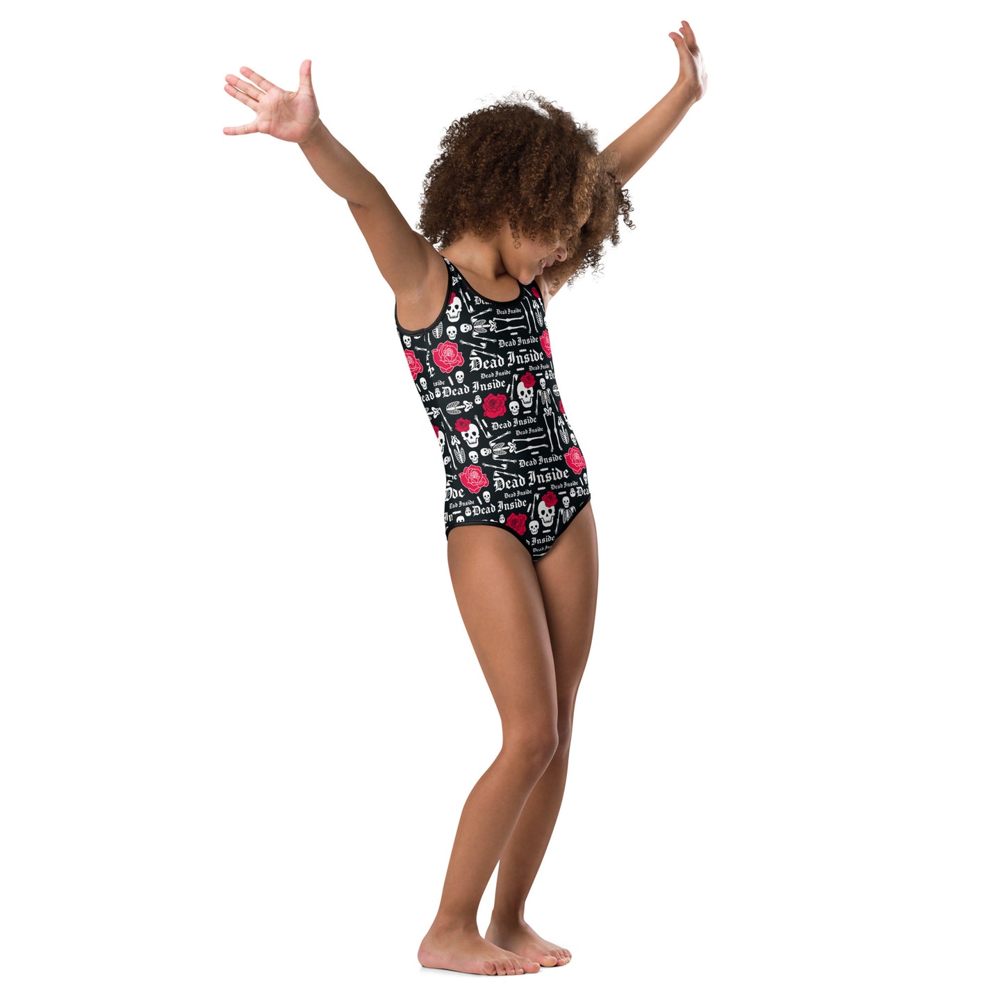 Santa Muerte 1 All-Over Print Kids Swimsuit