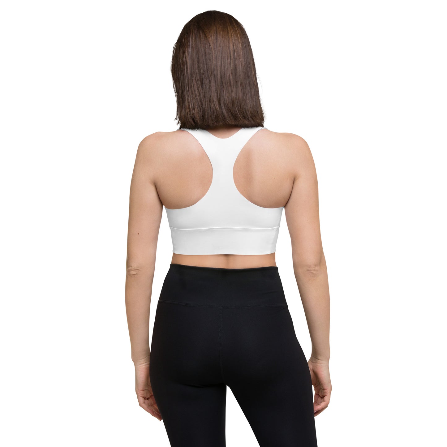 Mambo Black/Gold Longline sports bra