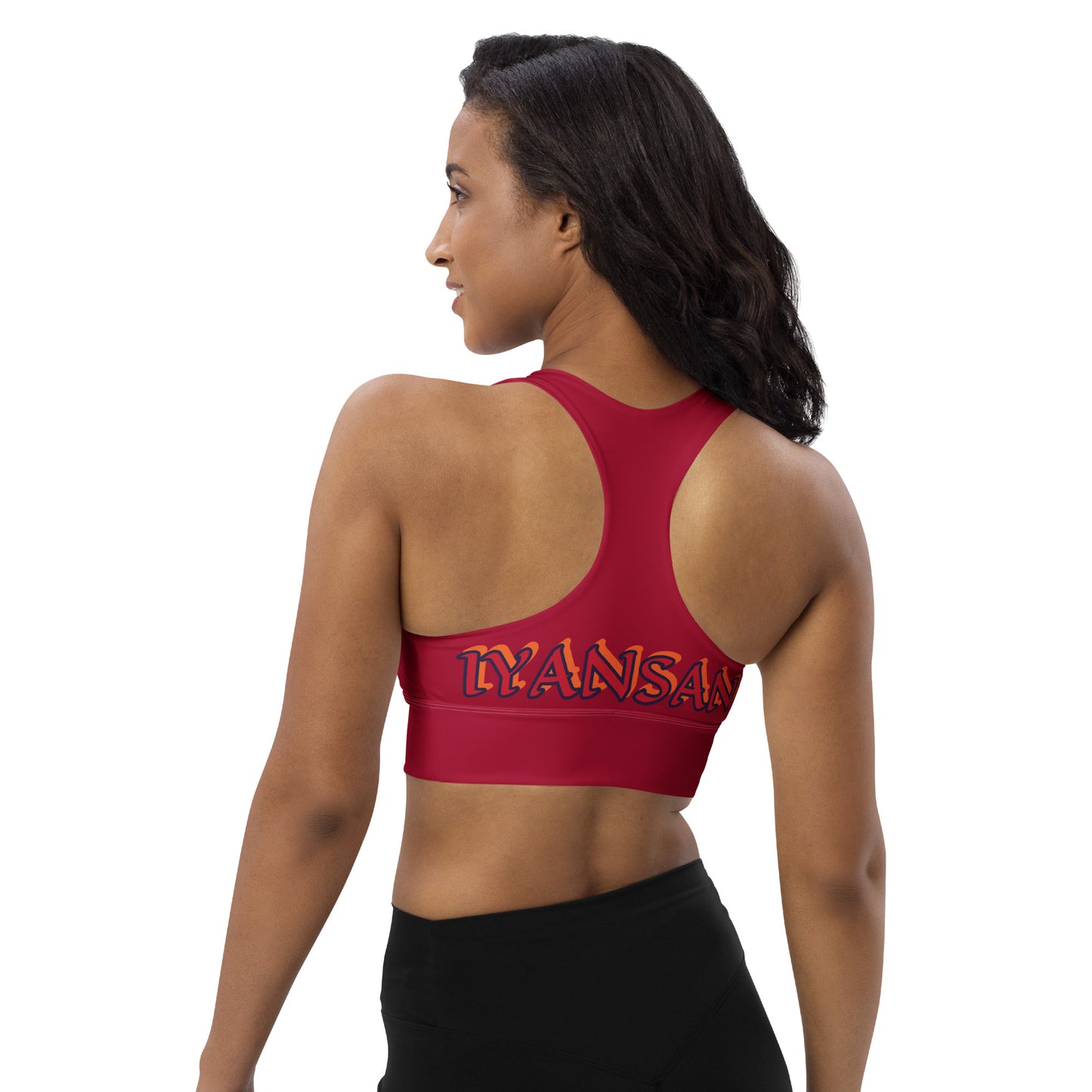 Oya Iyansan Wine Longline sports bra