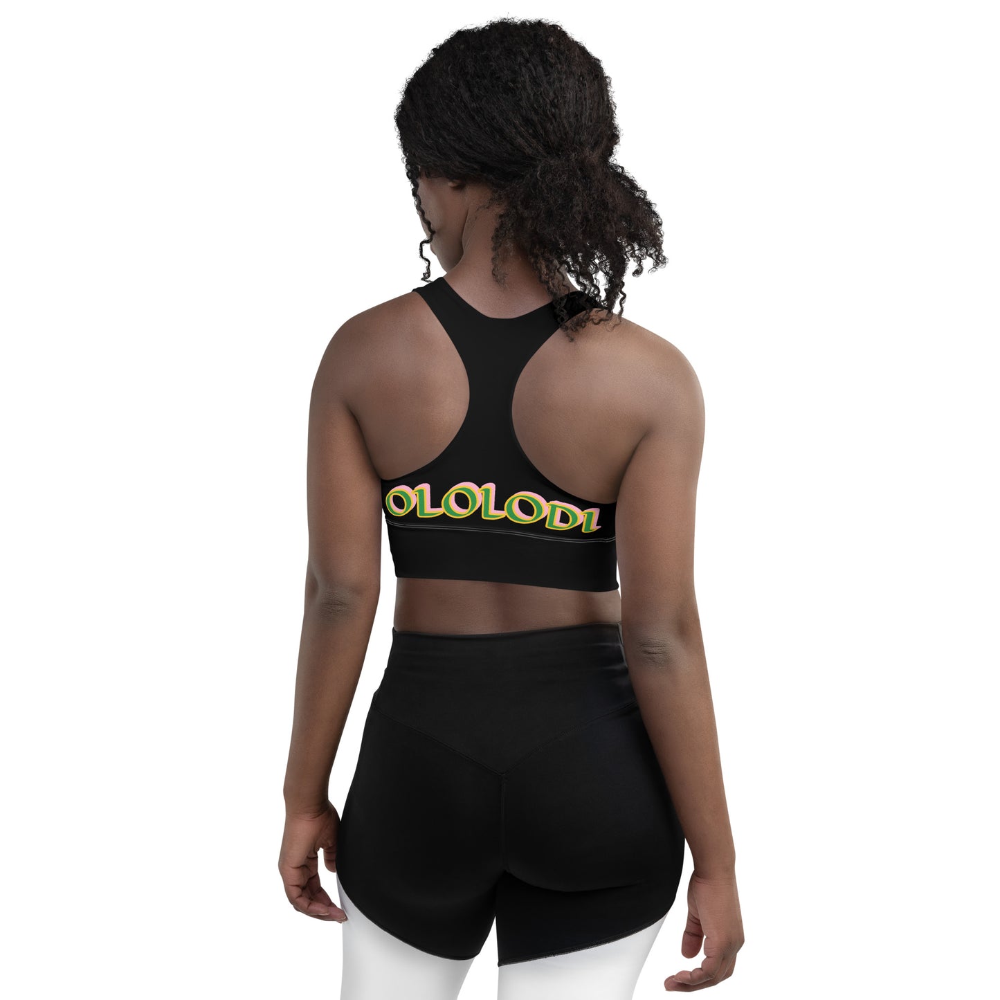 Oshun Ololodi Black Longline sports bra