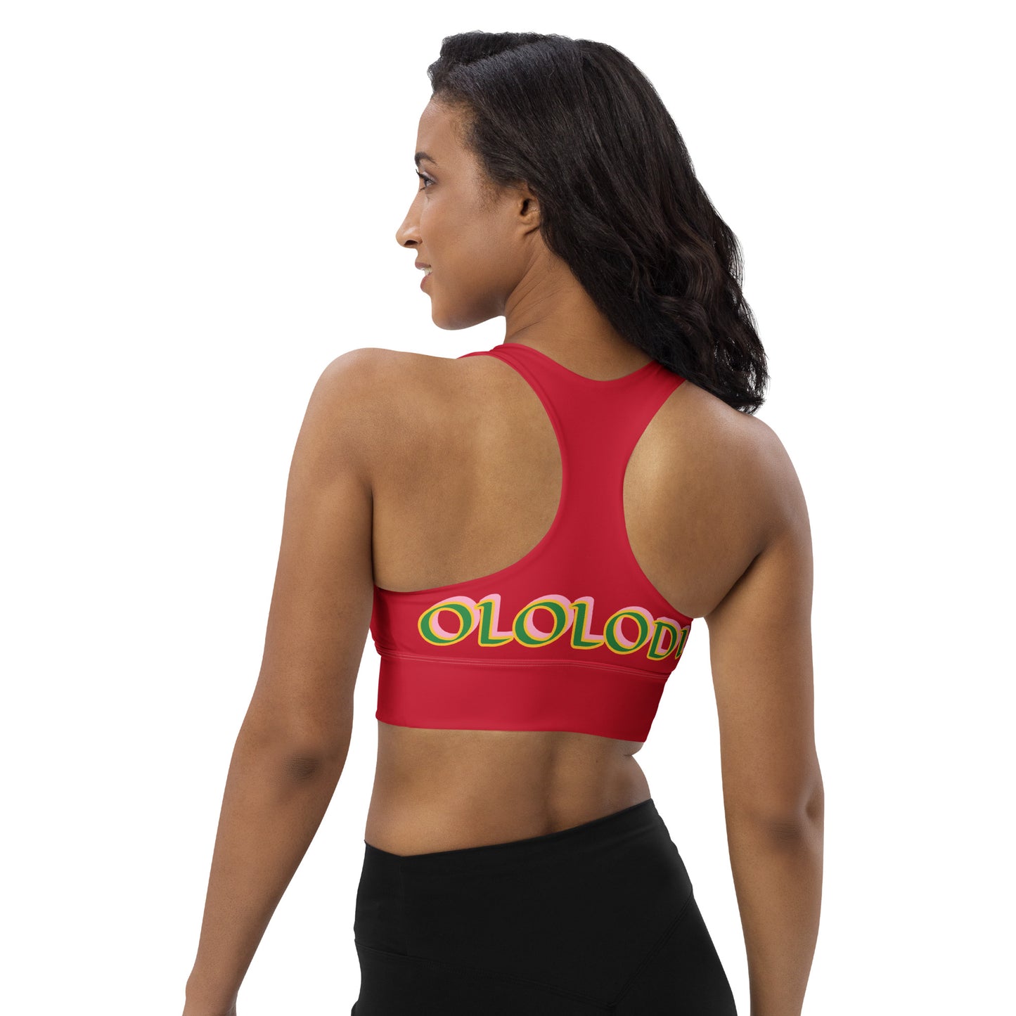 Oshun Ololodi Red Longline sports bra