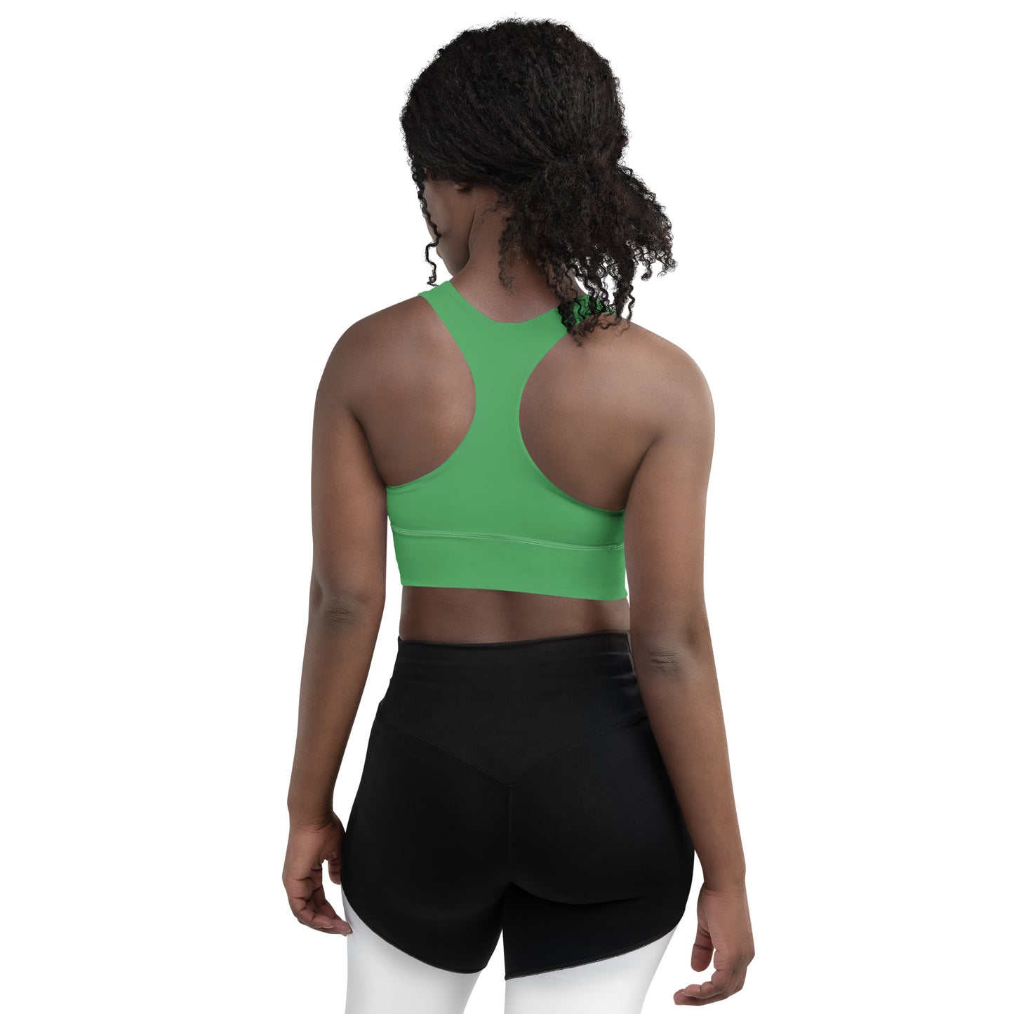 Osun Isese Green Longline sports bra