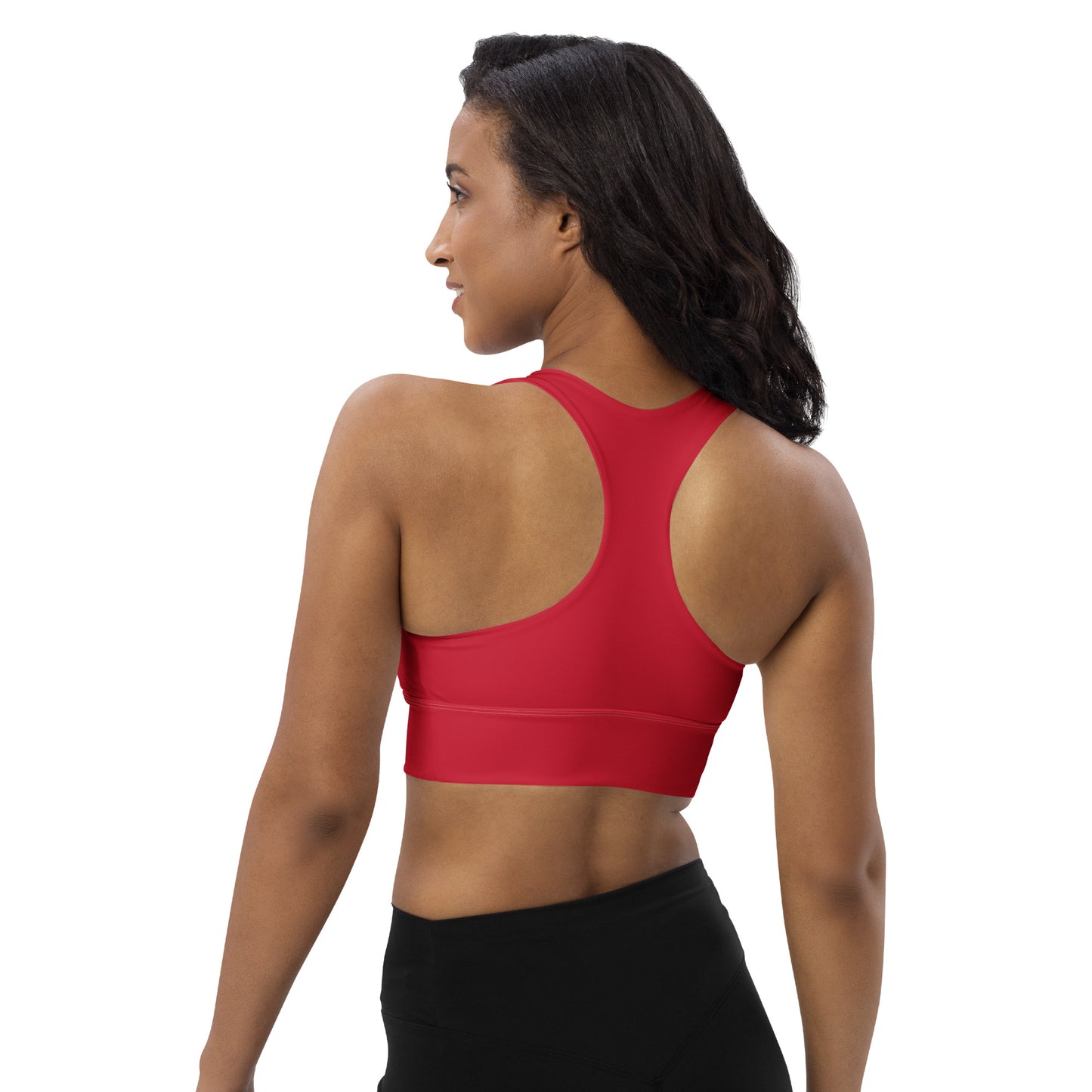 Osun Isese Red Longline sports bra