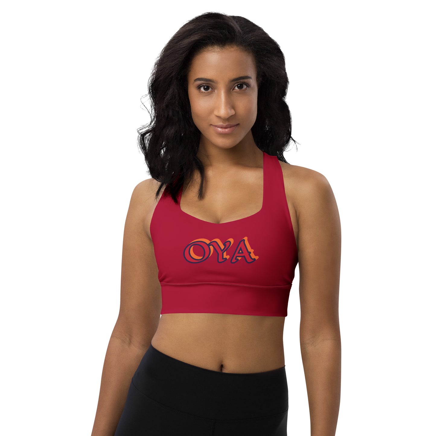 Oya Iyansan Wine Longline sports bra