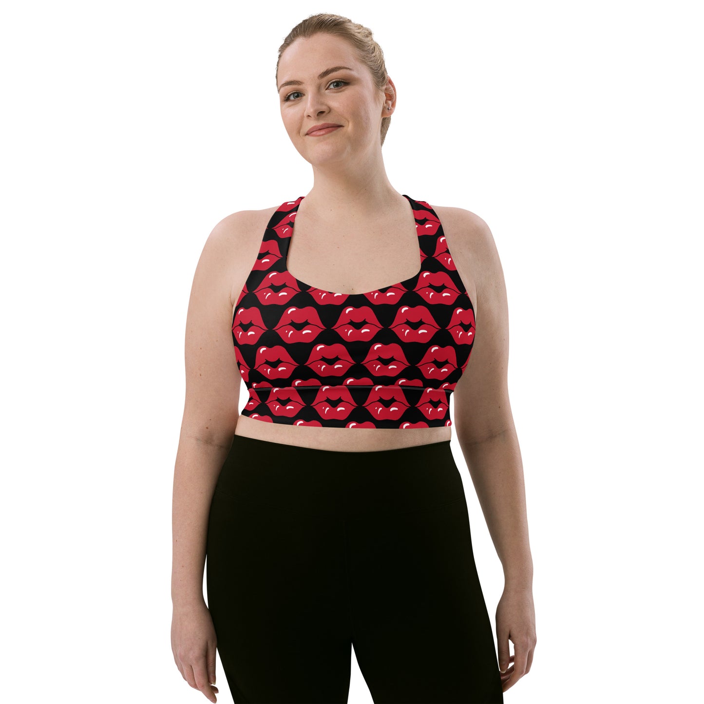 BESOS Black icon Longline sports bra