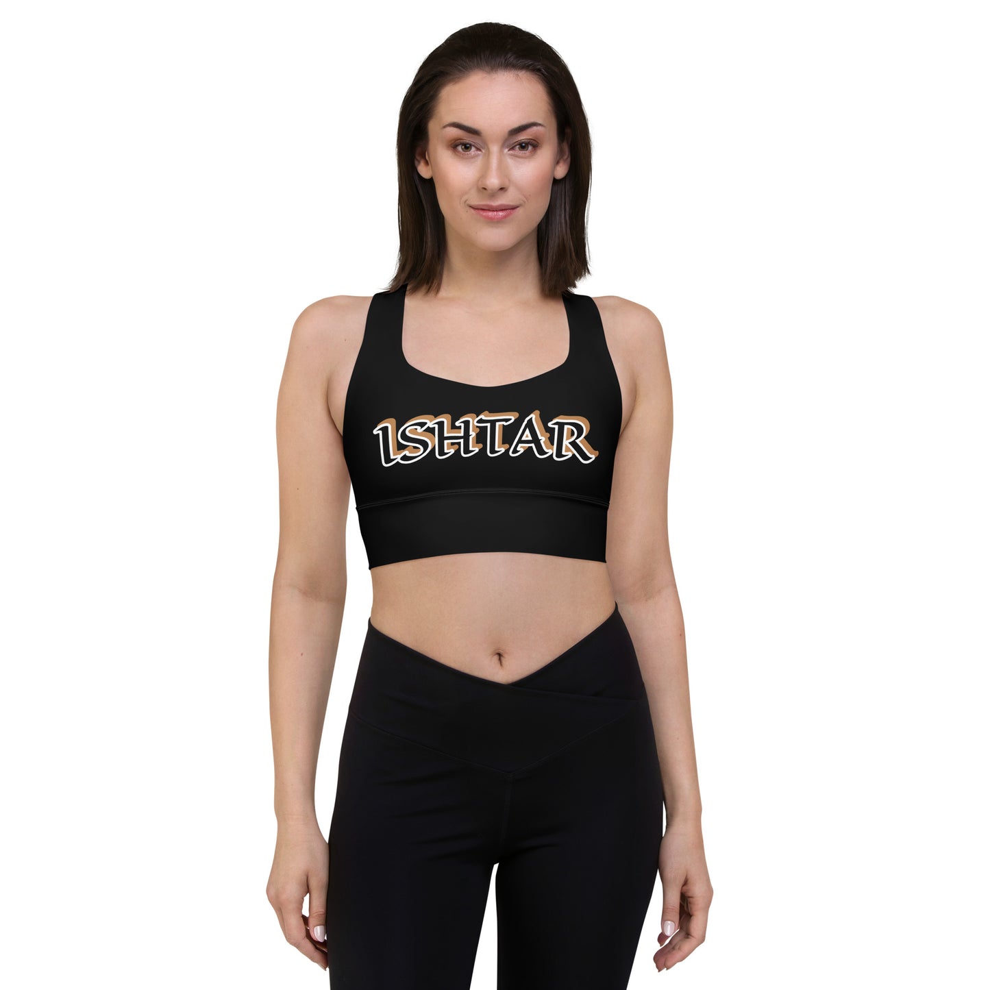 Ishtar Black Longline sports bra