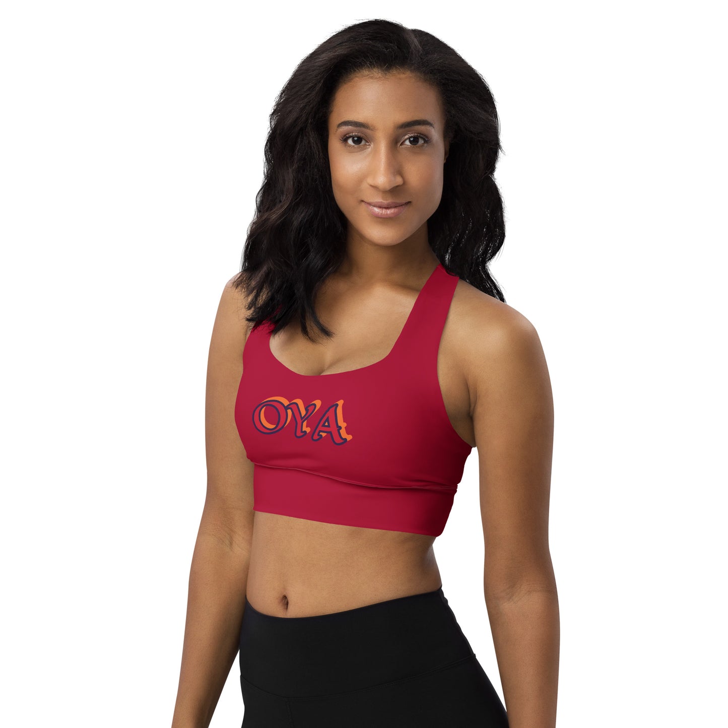 Oya Iyansan Wine Longline sports bra