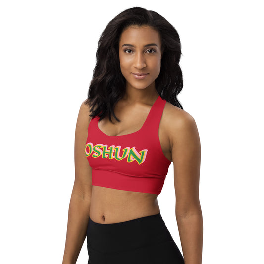 Oshun Ololodi Red Longline sports bra