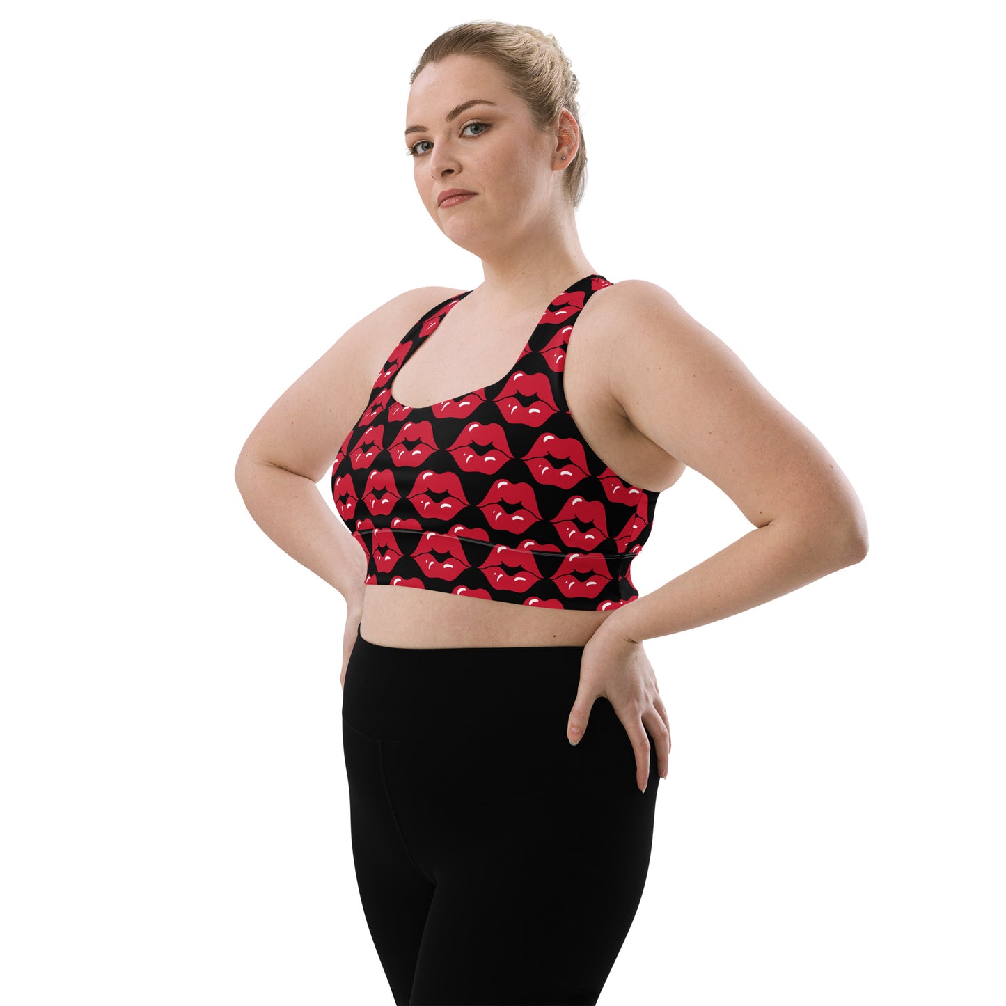 BESOS Black icon Longline sports bra