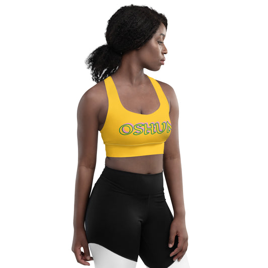 Oshun Ololodi Reverse Yellow Longline sports bra