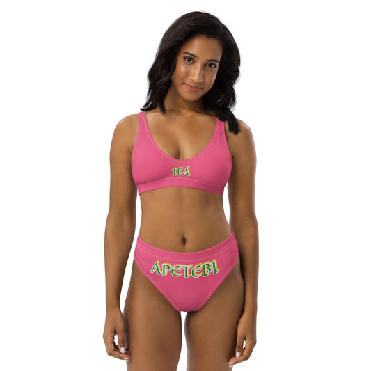 IFÁ Apetebi Lucumi high-waisted bikini Pink