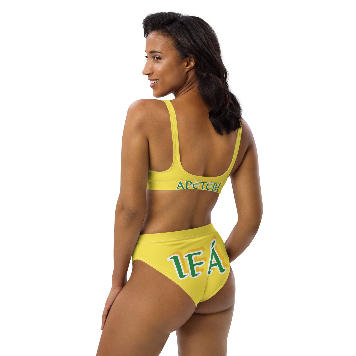 IFÁ Apetebi Lucumi high-waisted bikini Yellow