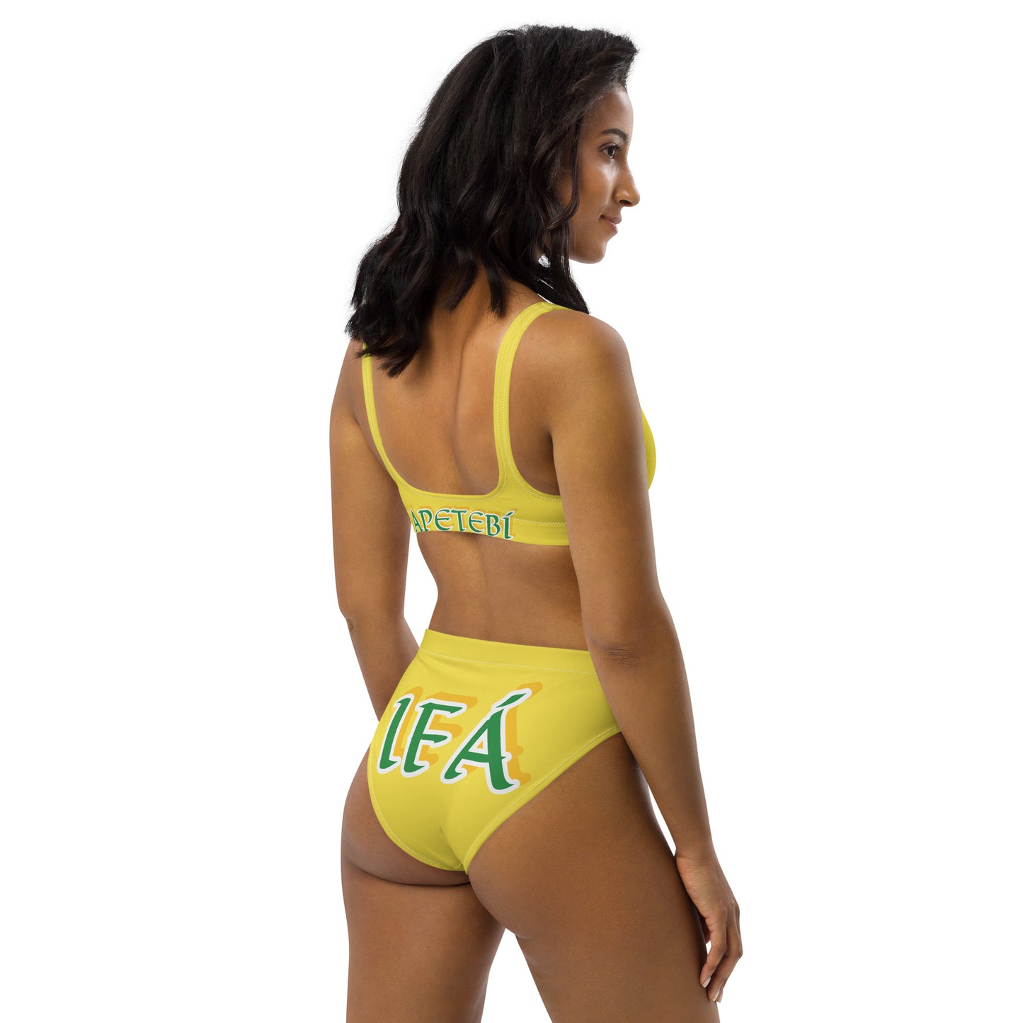 IFÁ Apetebi Lucumi high-waisted bikini Yellow