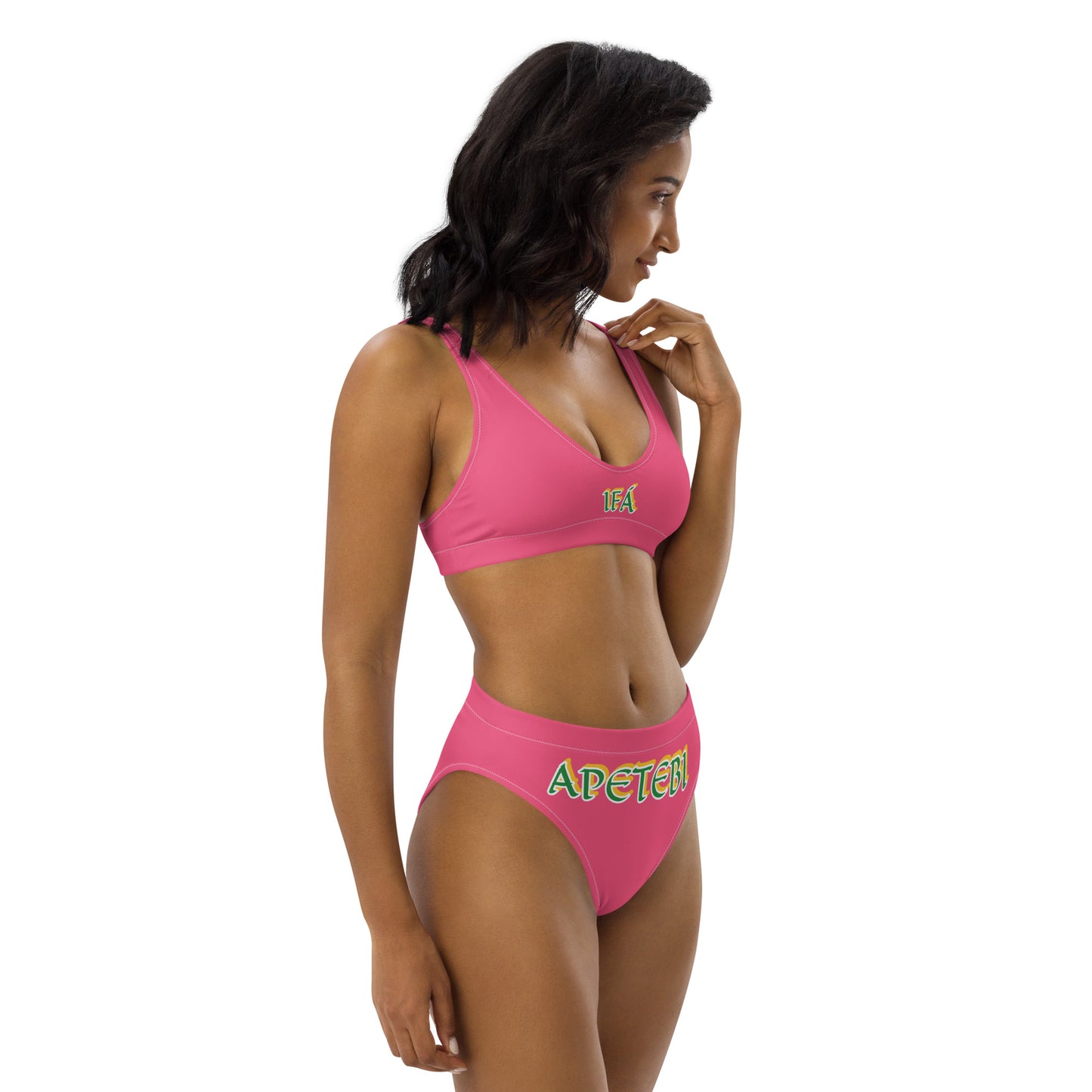 IFÁ Apetebi Lucumi high-waisted bikini Pink