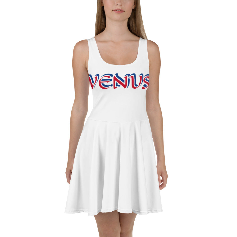 Venus Red/Blue Skater Dress