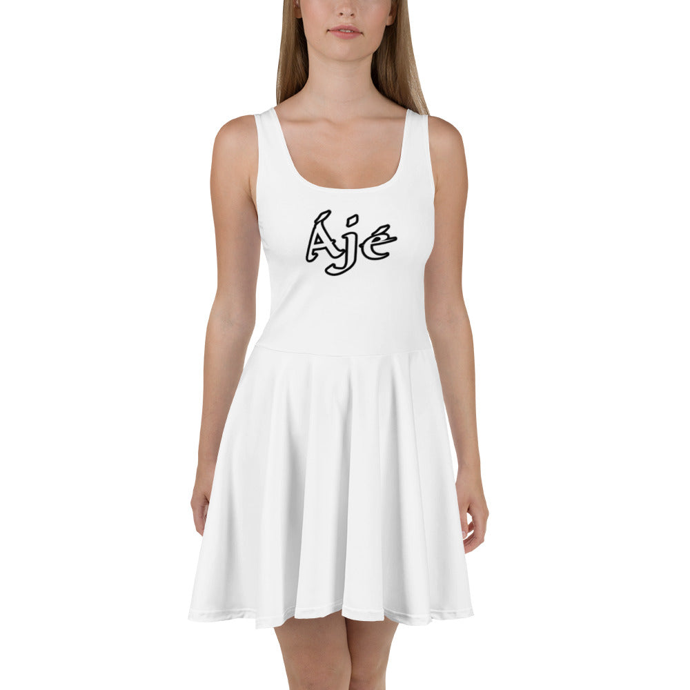 Aje Funfun/Black Skater Dress