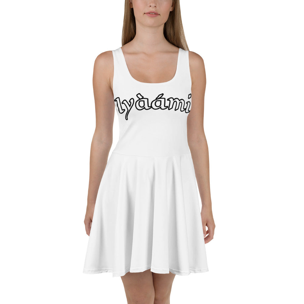 Iyaami Funfun/black alternate Skater Dress