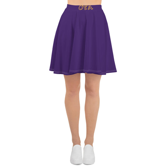 Oya Eggplant Skirt