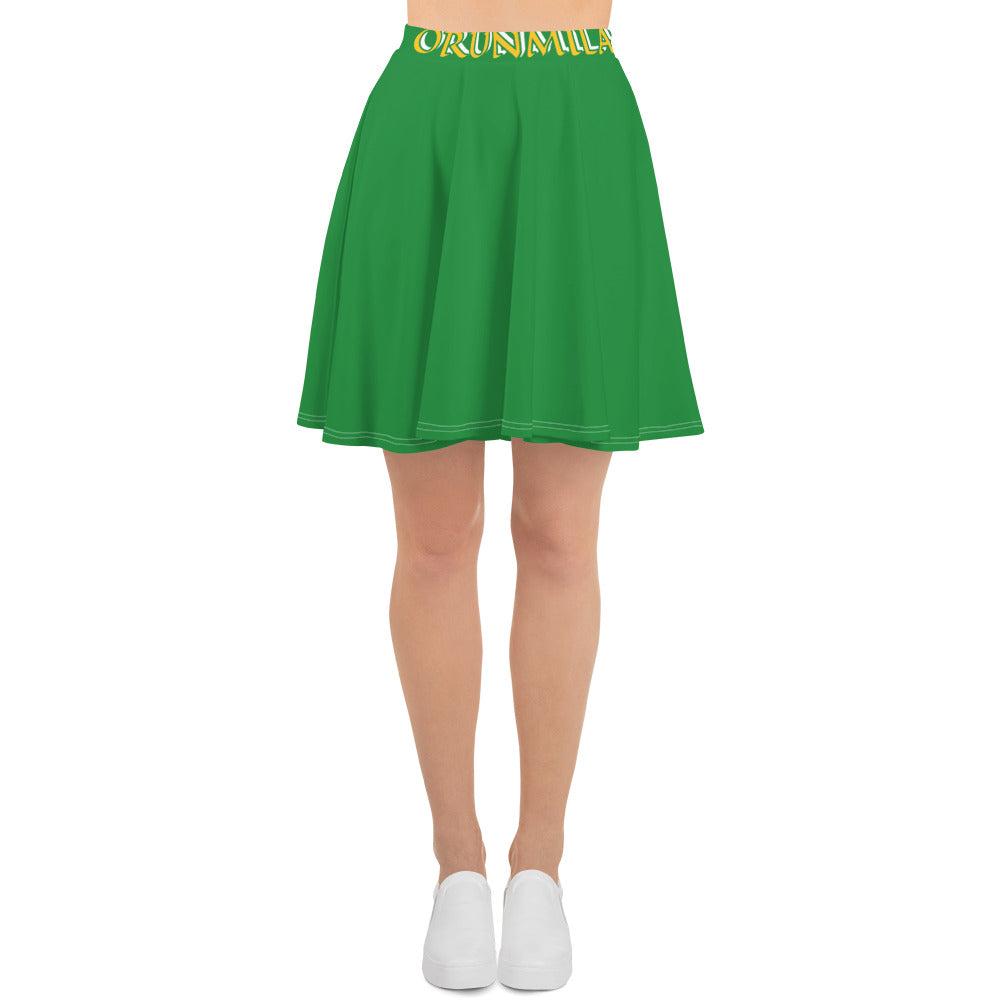 Orunmila Lucumi Green 2 Reverse Skirt