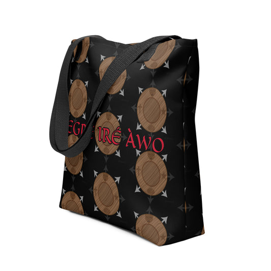 Egbe Ire Awo Black Logo Tote bag