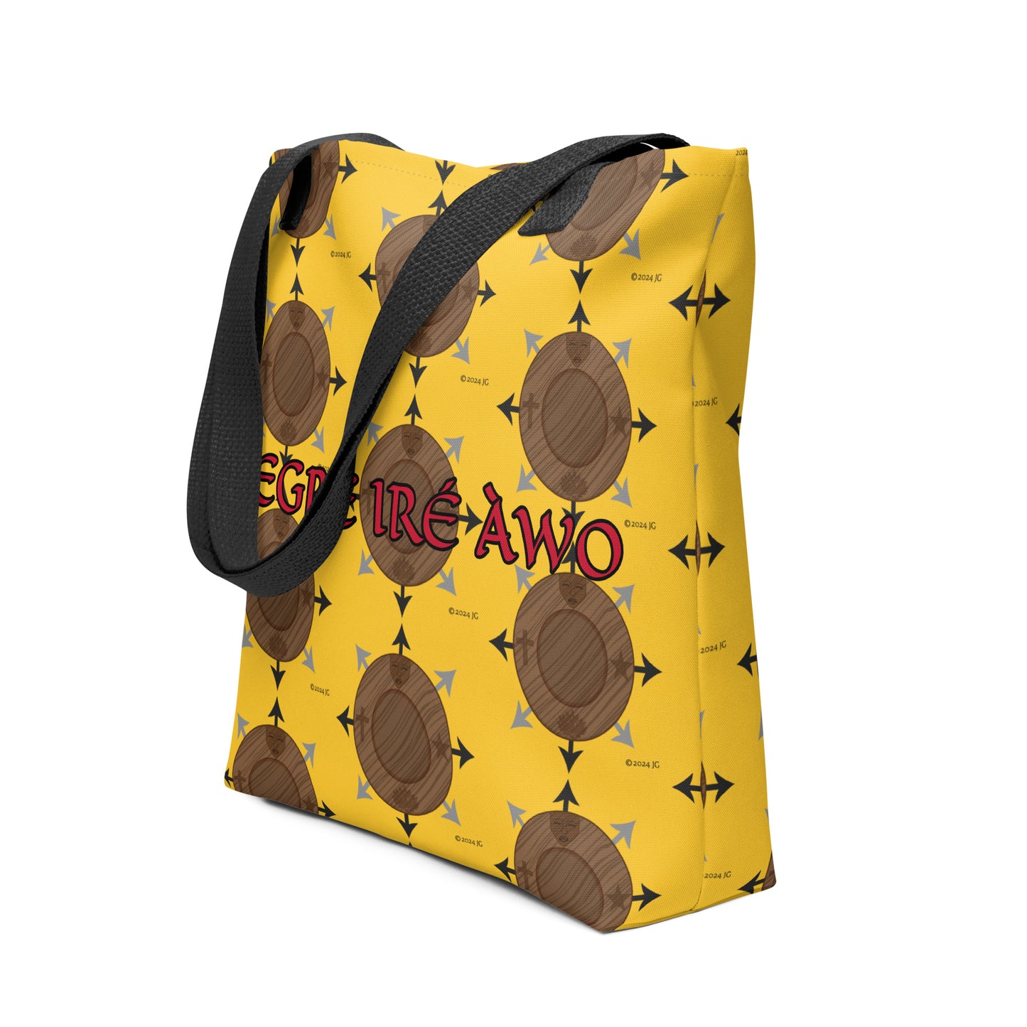 Egbe Ire Awo Yellow Logo Tote bag