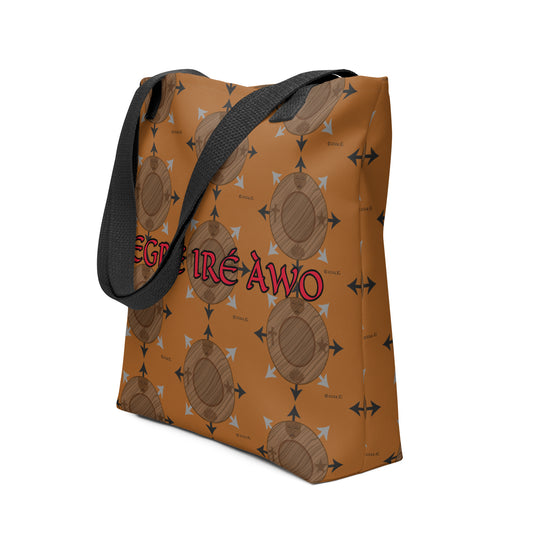 Egbe Ire Awo Gold Logo Tote bag