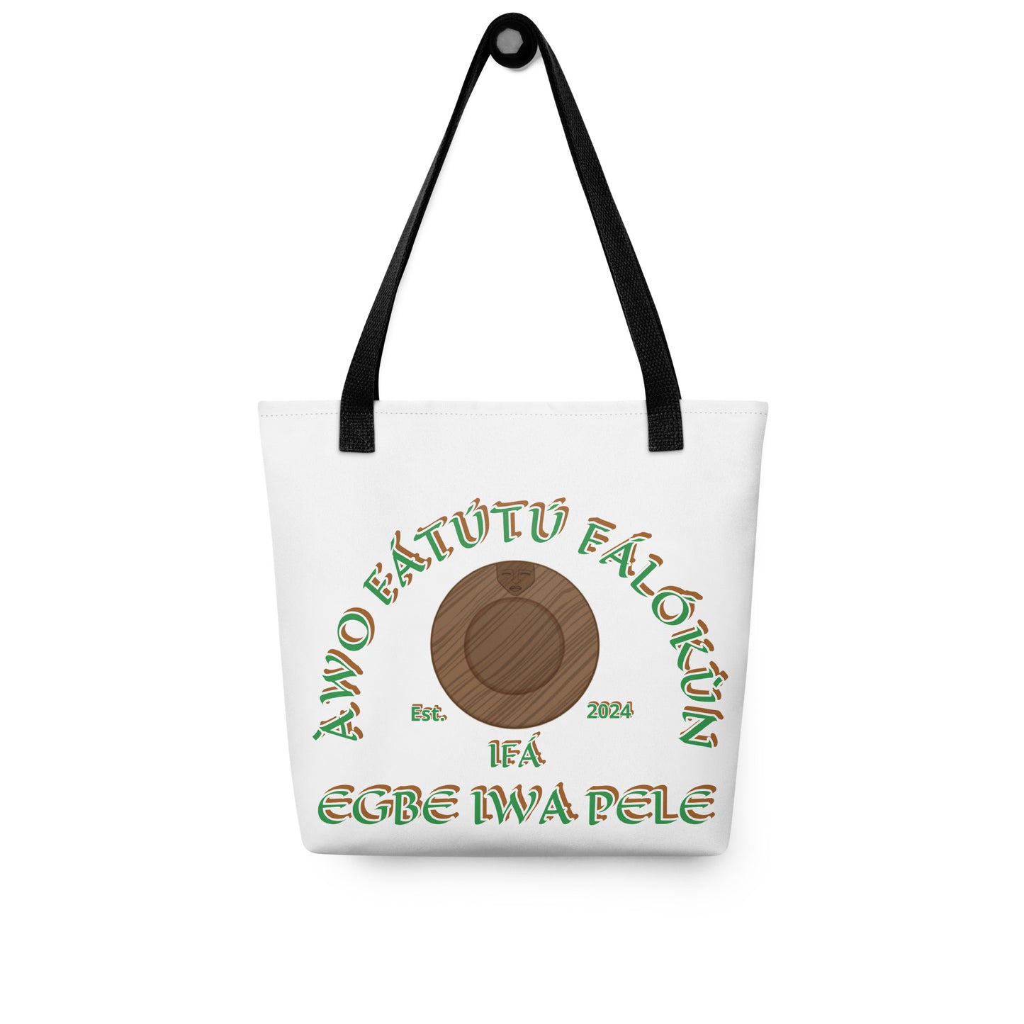 Personalized Egbe Iwa Pele Signature Logo 4 Tote bag