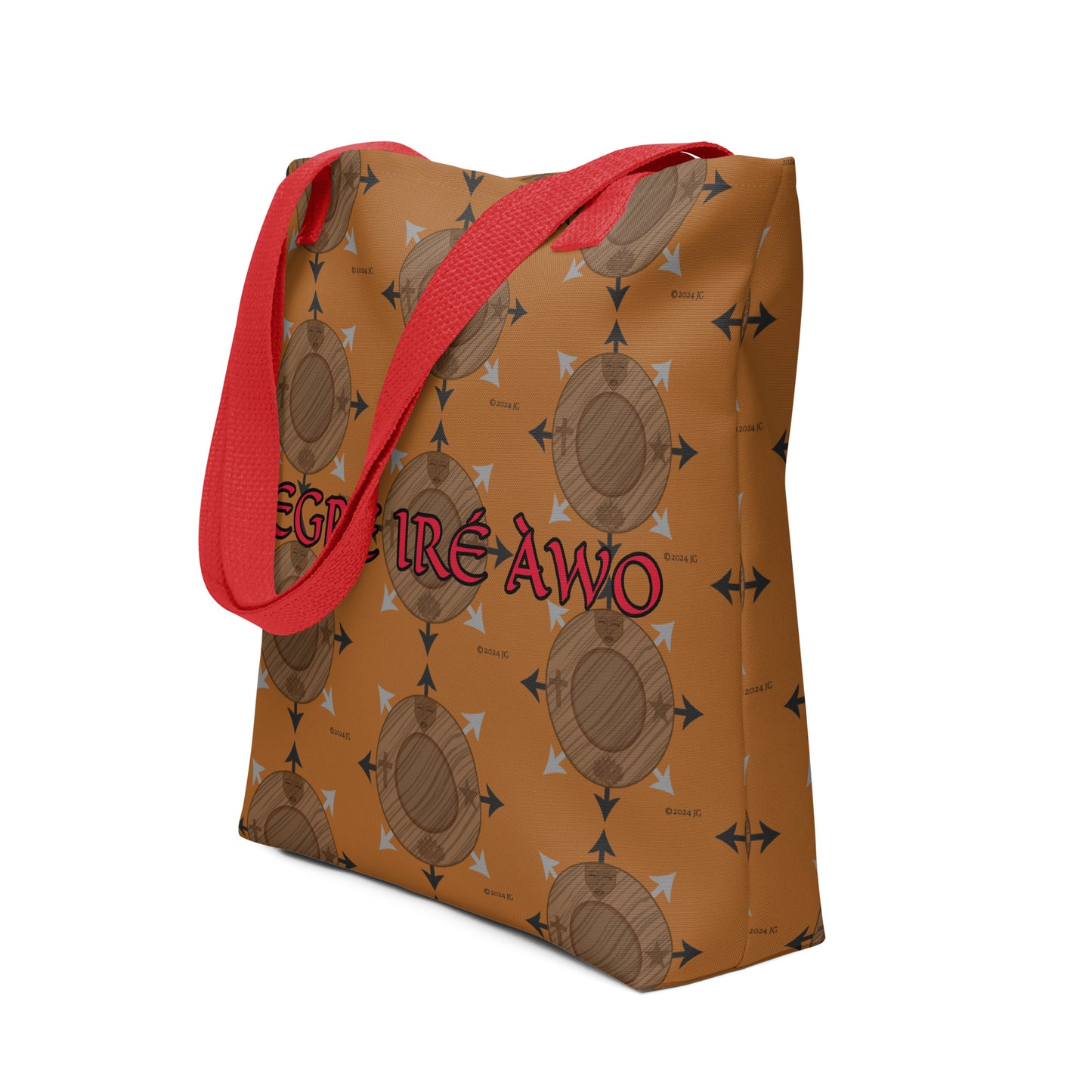 Egbe Ire Awo Gold Logo Tote bag