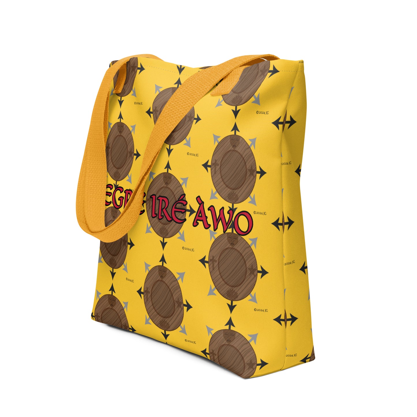 Egbe Ire Awo Yellow Logo Tote bag