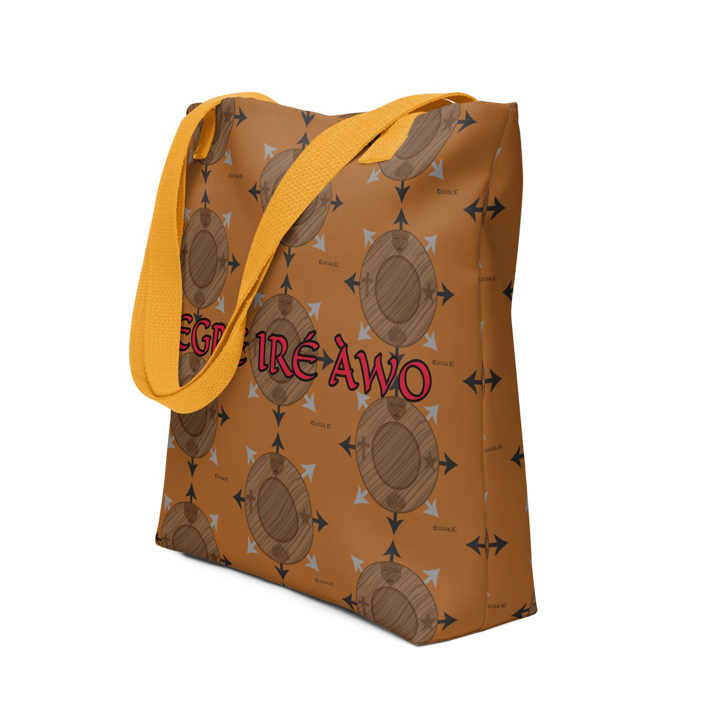 Egbe Ire Awo Gold Logo Tote bag