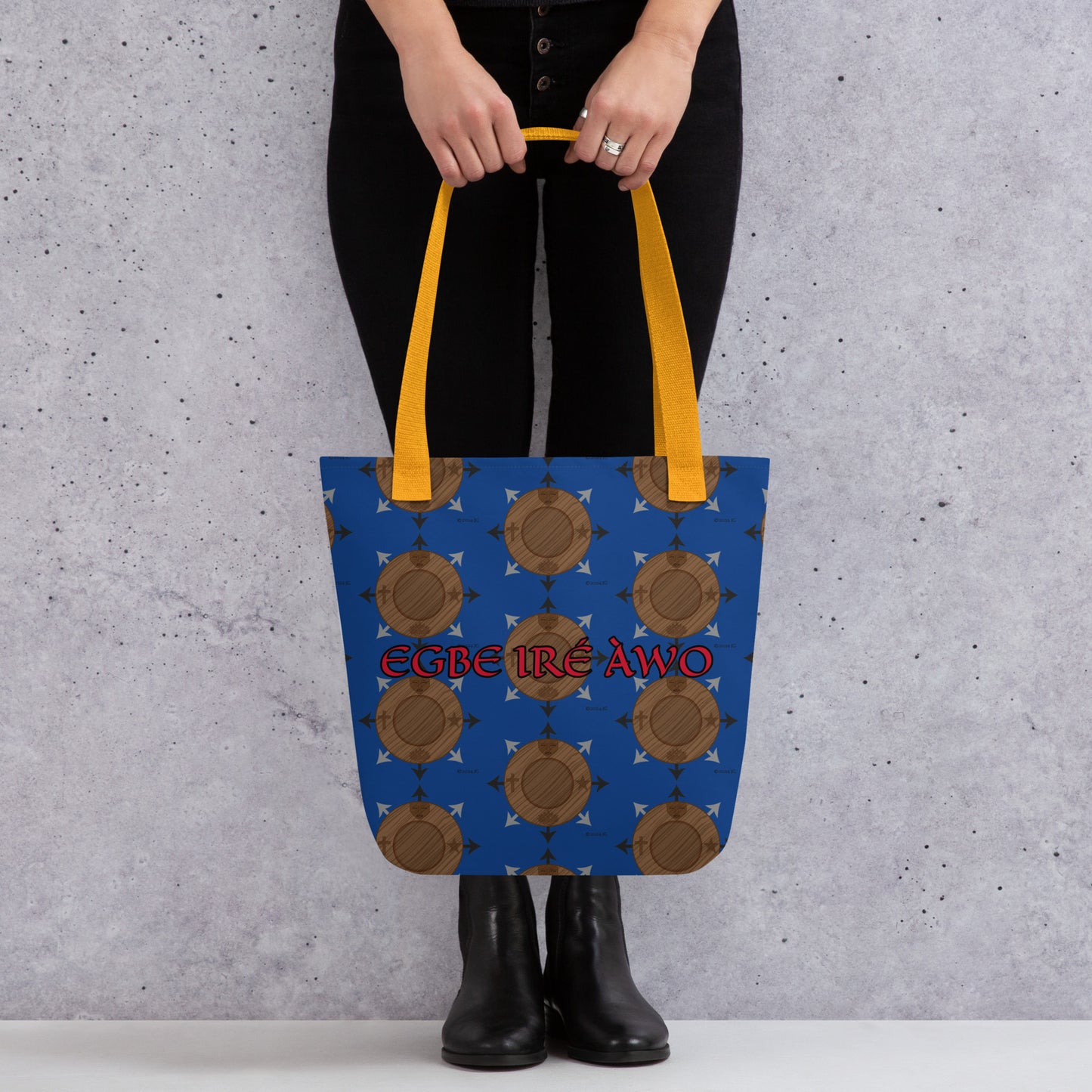 Egbe Ire Awo Blue Logo Tote bag