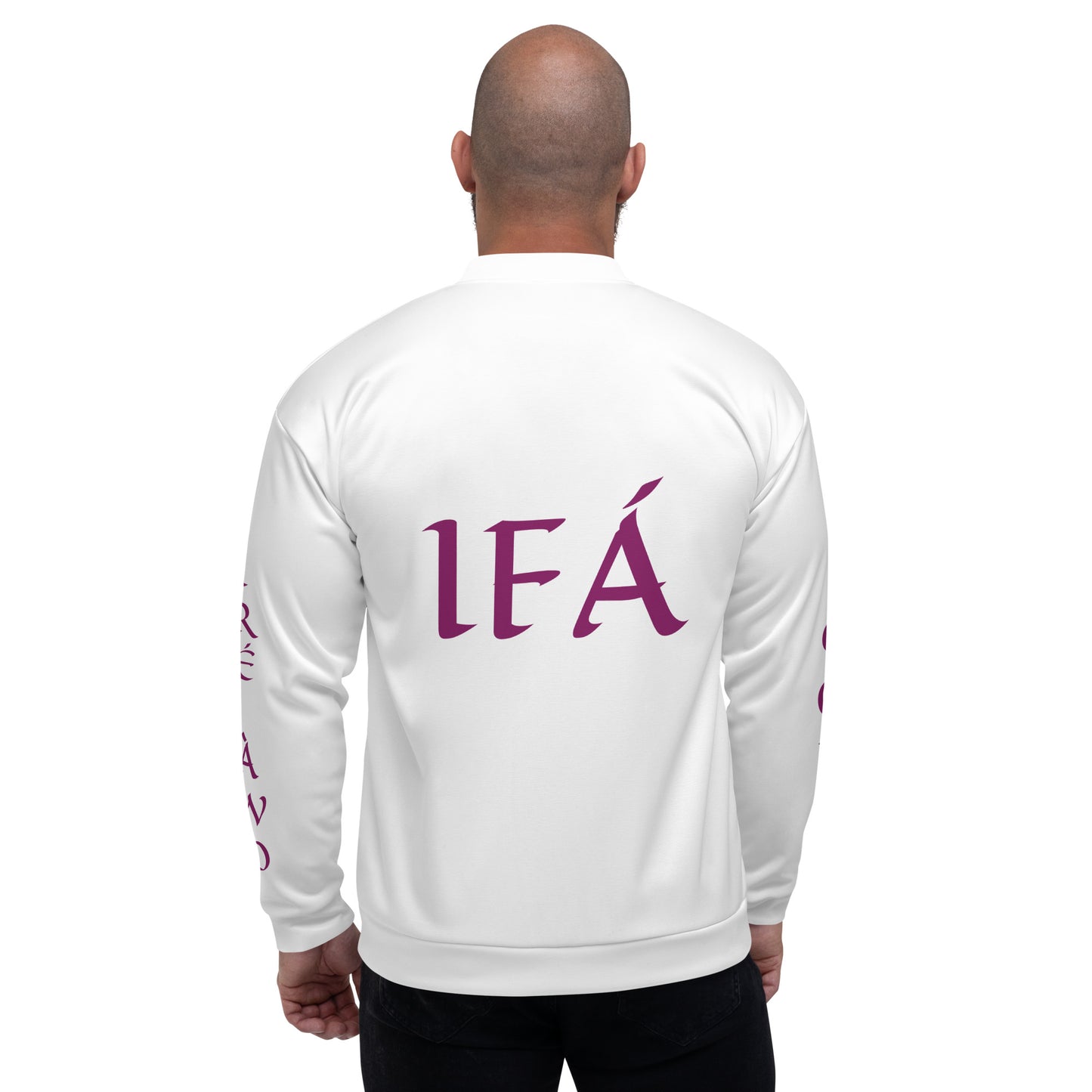 Egbe Ire Awo Signature Eggplant  Unisex Bomber Jacket