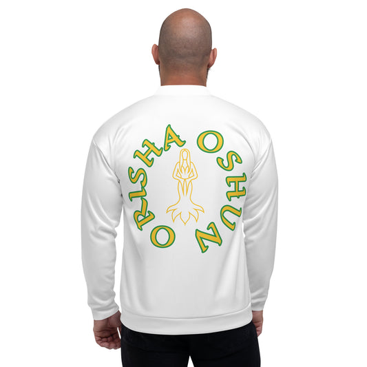 Orisha Oshun Lucumi Reverse Unisex Bomber Jacket