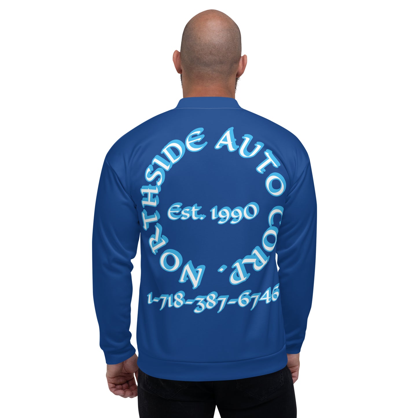 Northside Auto Blue/Marine Unisex Bomber Jacket