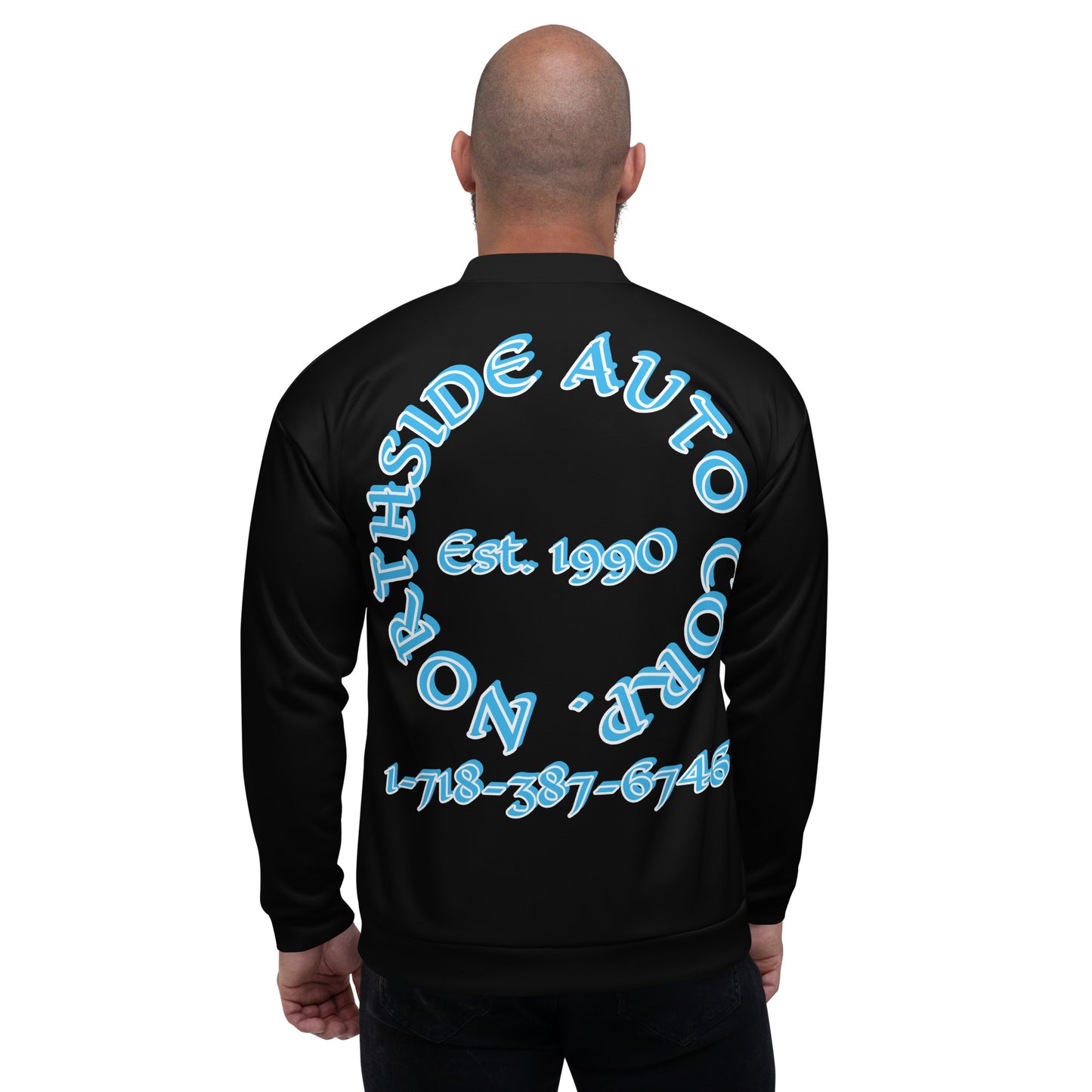 Northside Auto Black/Marine Unisex Bomber Jacket