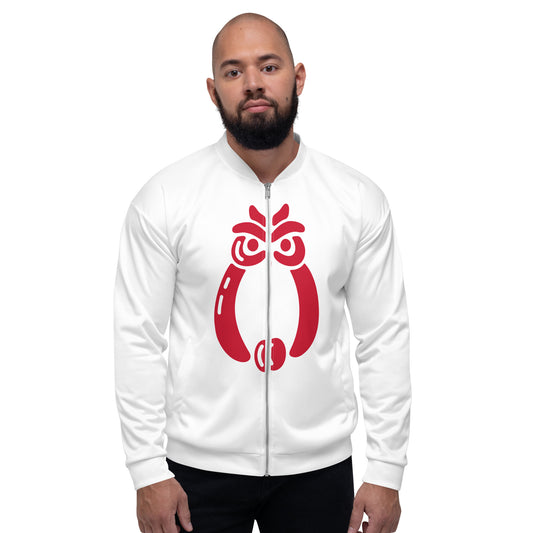 Egbe Ire Awo Signature 1 Red Unisex Bomber Jacket